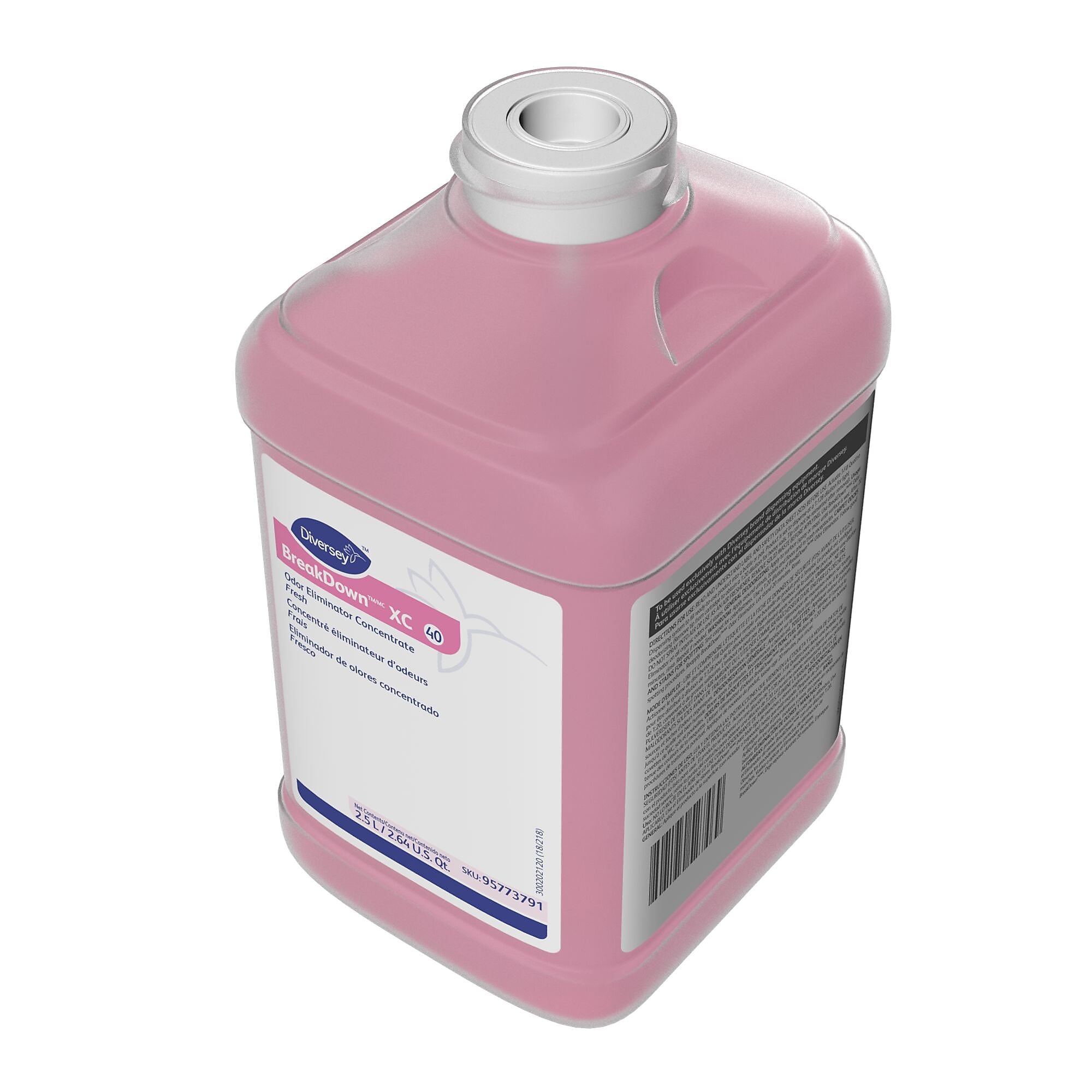 BreakDown XC 40 Odor Control for Diversey J-Fill, Fresh, 2.5 L / 2.64 U.S. Qt., 2/Carton
