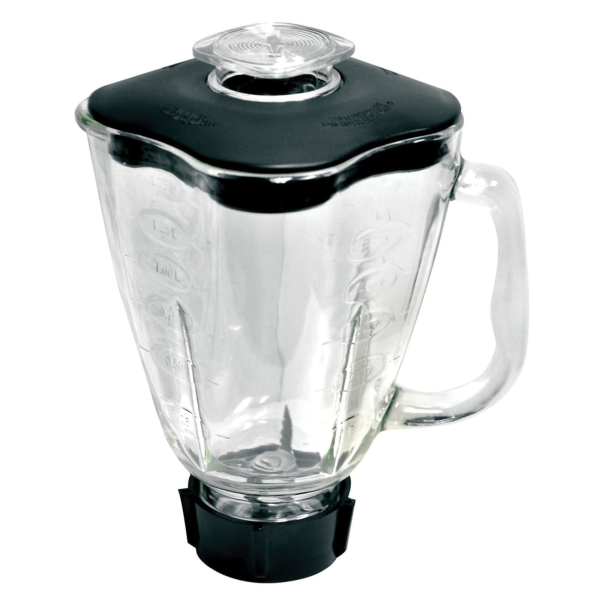 Brentwood 60-Oz. Blender Glass Jar Replacement, Black