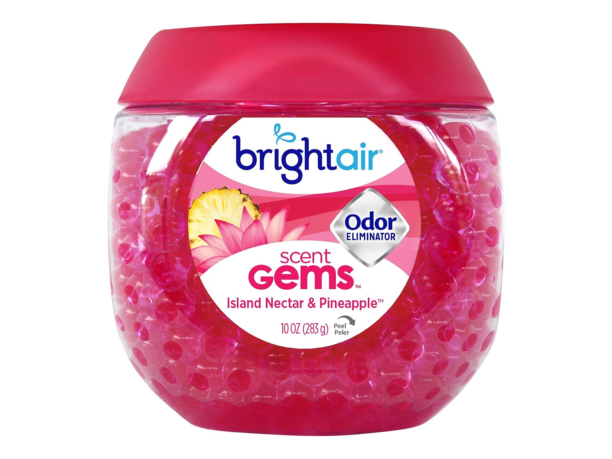 Bright Air Scent Gems Solid Air Freshener, Island Nectar and Pineapple, 10 oz.