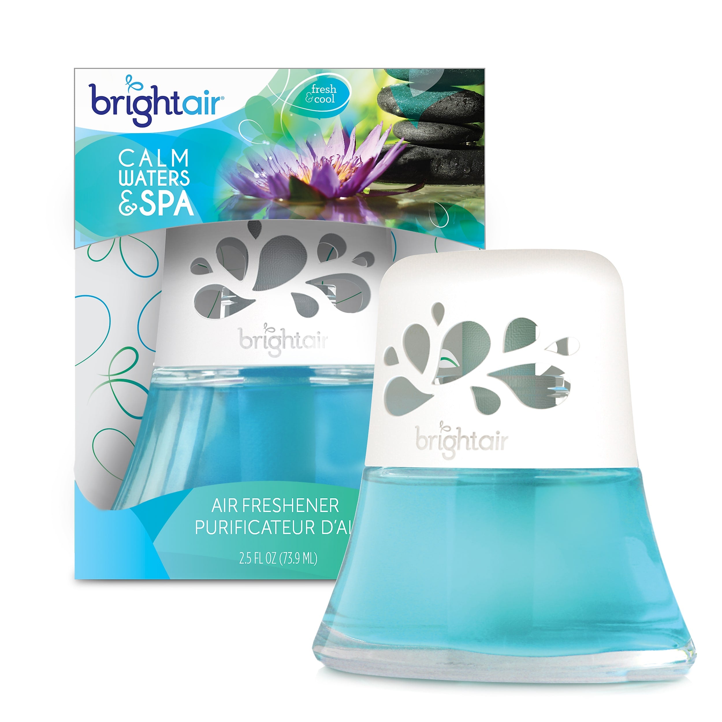 Bright Air Scented Oil & Holder, Calm Waters & Spa