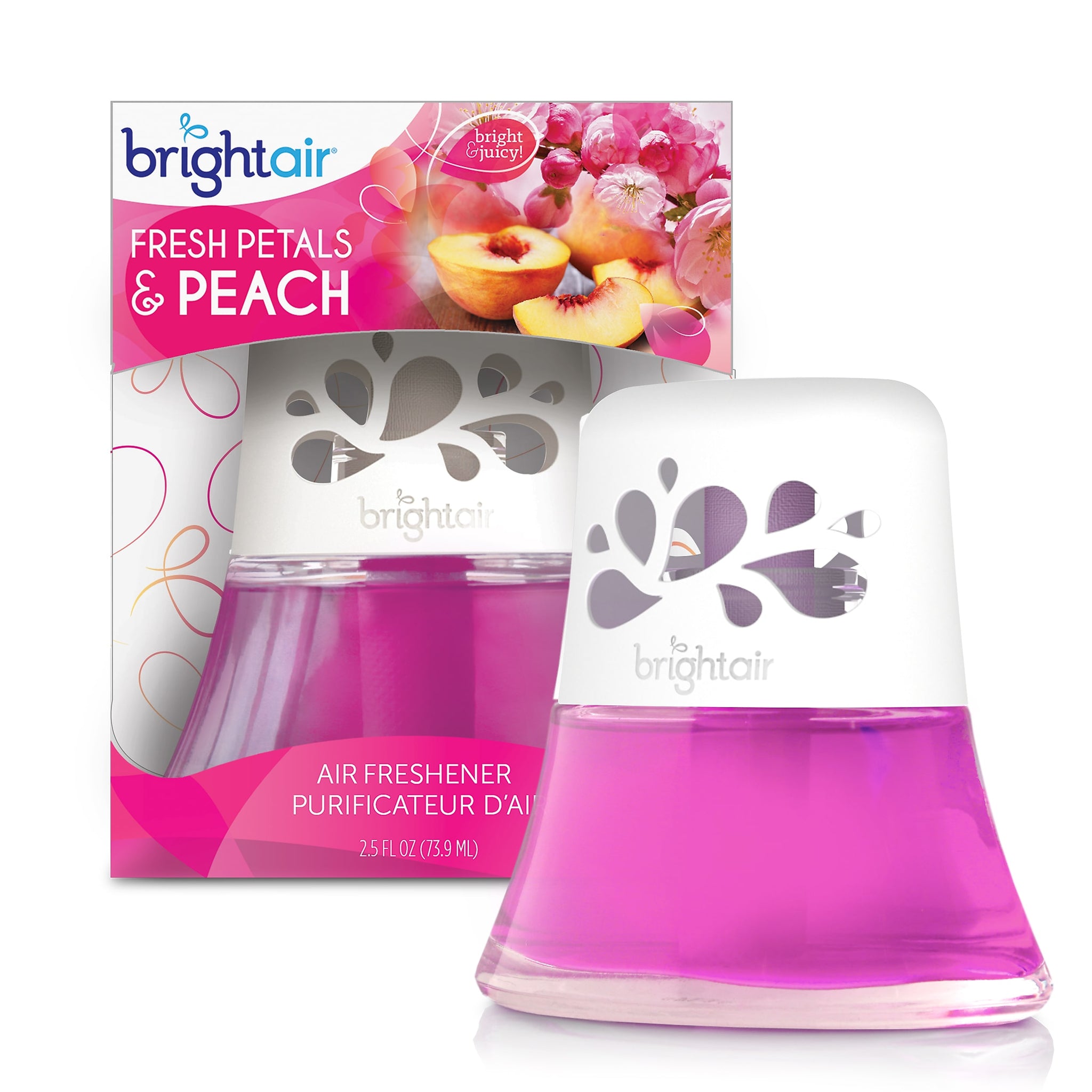 Bright Air Scented Oil & Holder, Fresh Petals & Peach