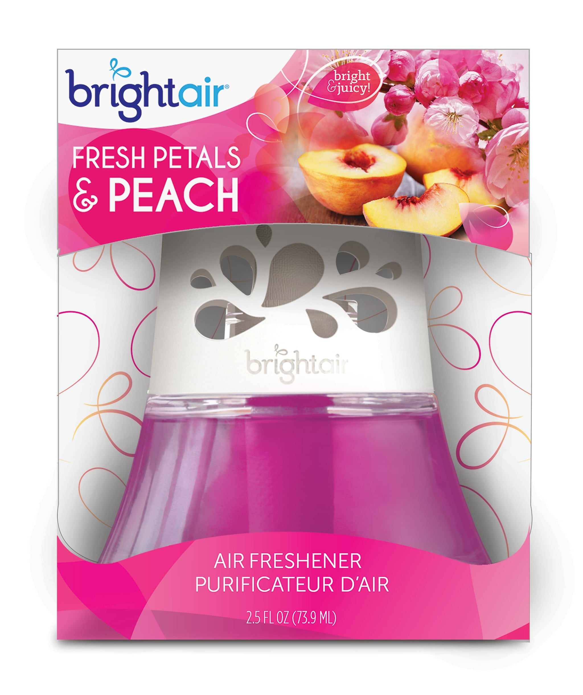 Bright Air Scented Oil & Holder, Fresh Petals & Peach