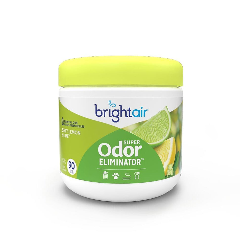 Bright Air Super Odor Eliminator Solid Air Freshener, Zesty Lemon & Lime