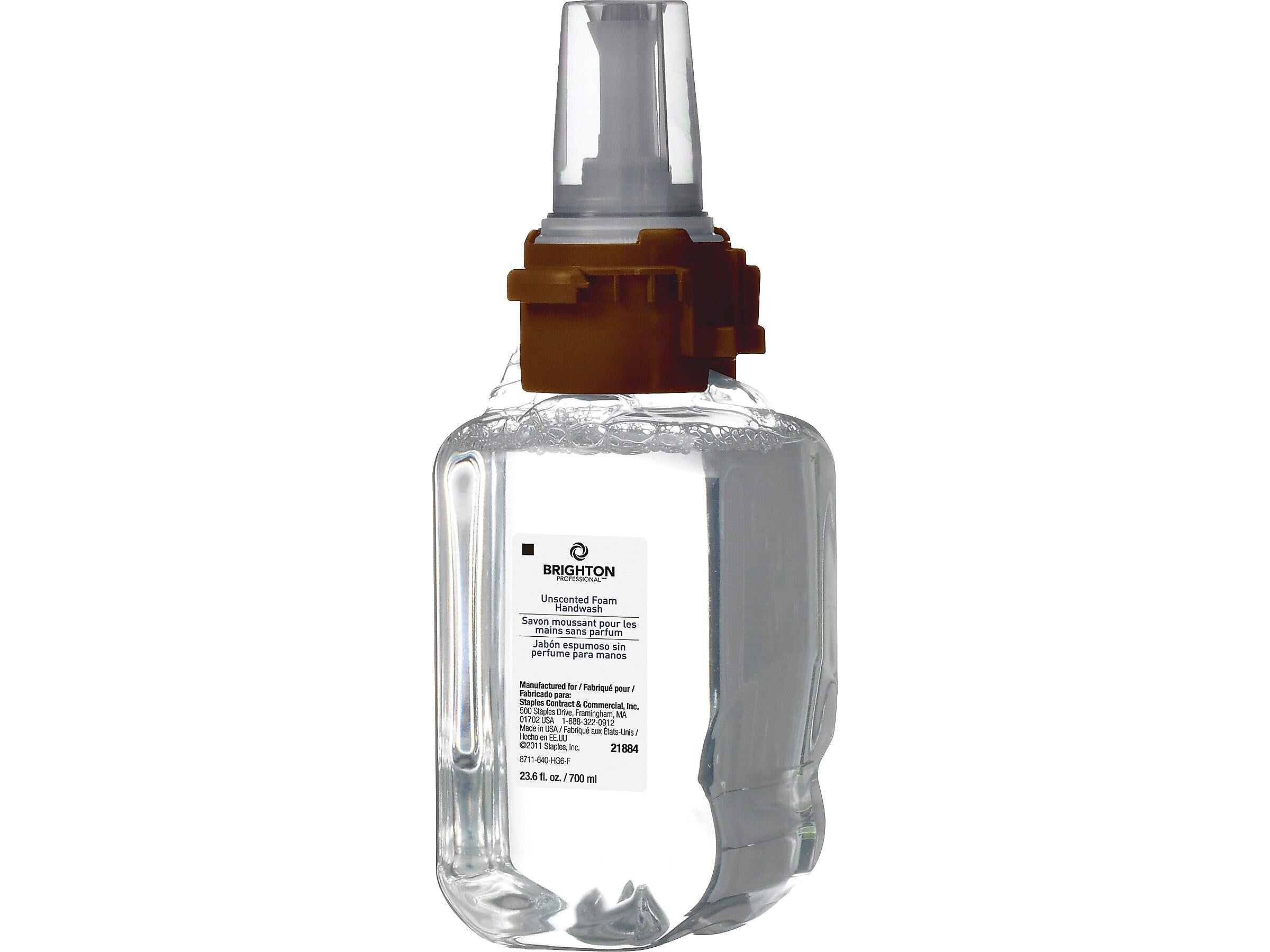 Brighton Professional Foaming Hand Soap Refill for ADX 7 Dispenser, 4/Carton