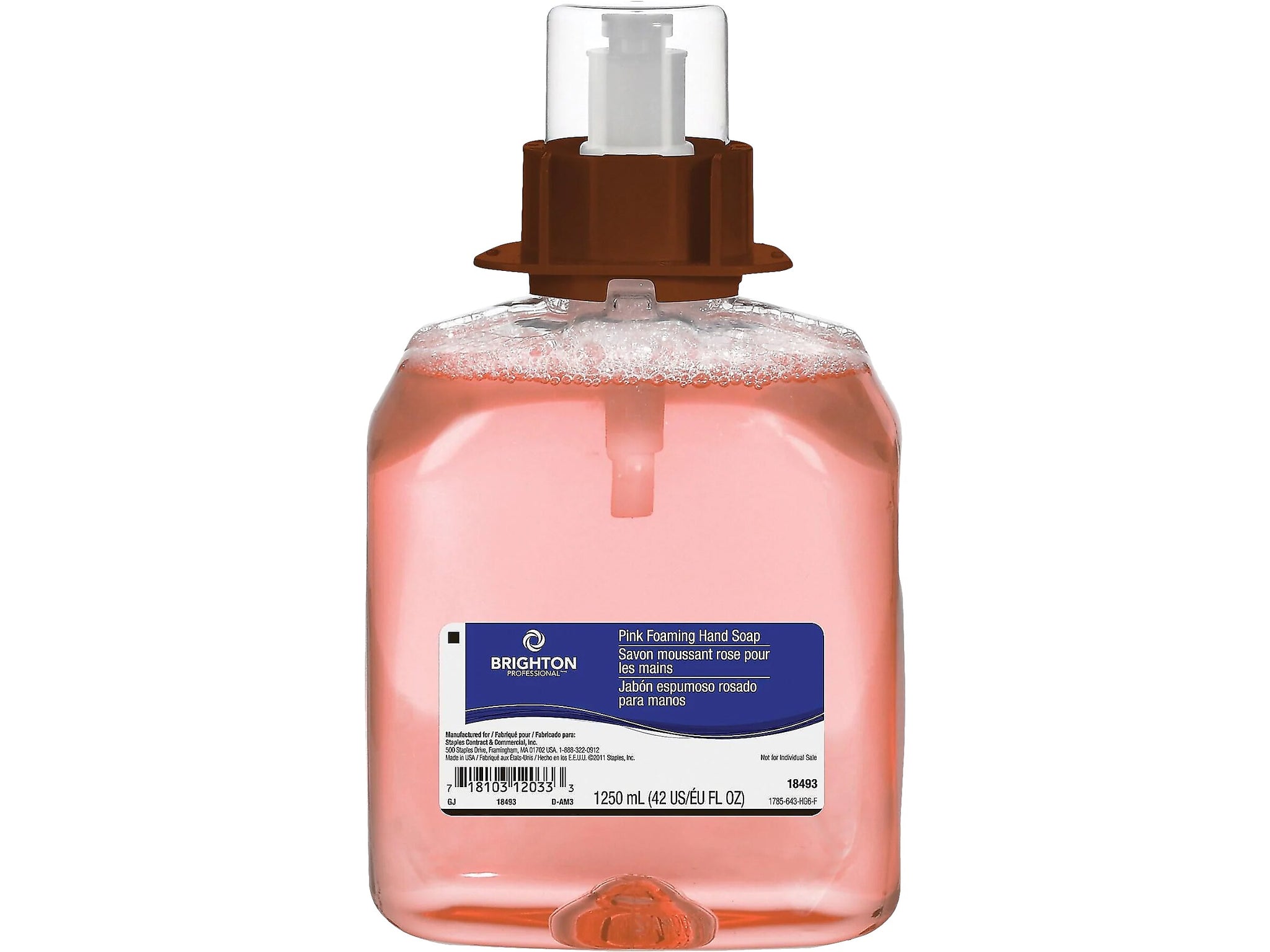 Brighton Professional™ Foaming Hand Soap Refill for BP Dispenser, Fruity Scent, 4/Carton