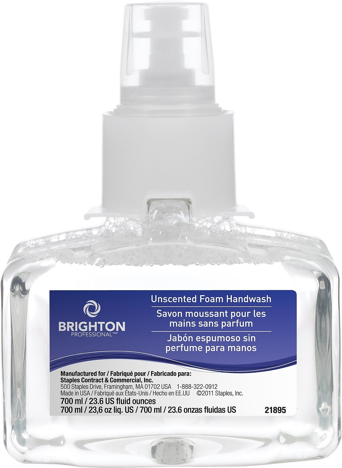 Brighton Professional Foaming Hand Soap Refill for LTX 7 Dispenser, 23.6 oz., 3/Carton