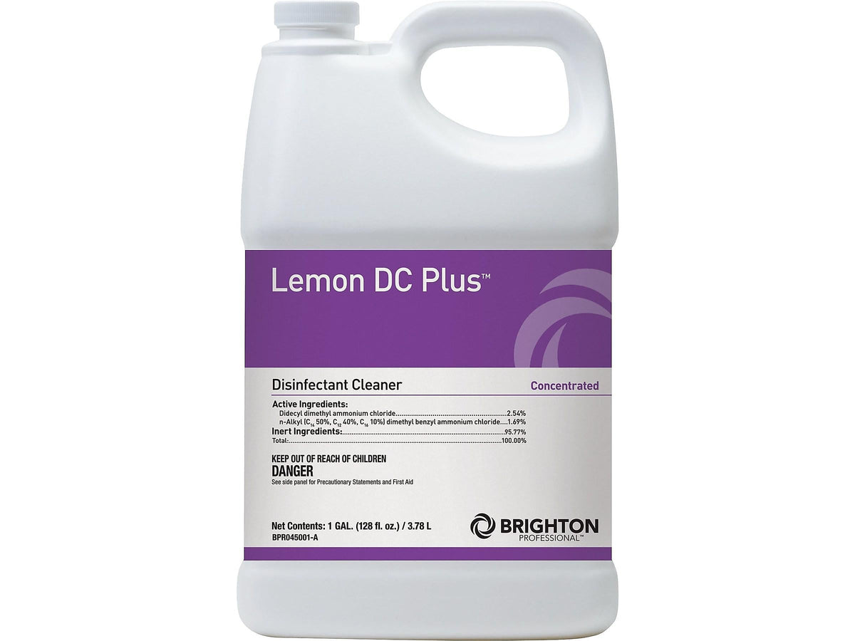 Brighton Professional™ Lemon DC Plus™ Disinfectant Cleaner, Lemon Scent, 1 Gallon