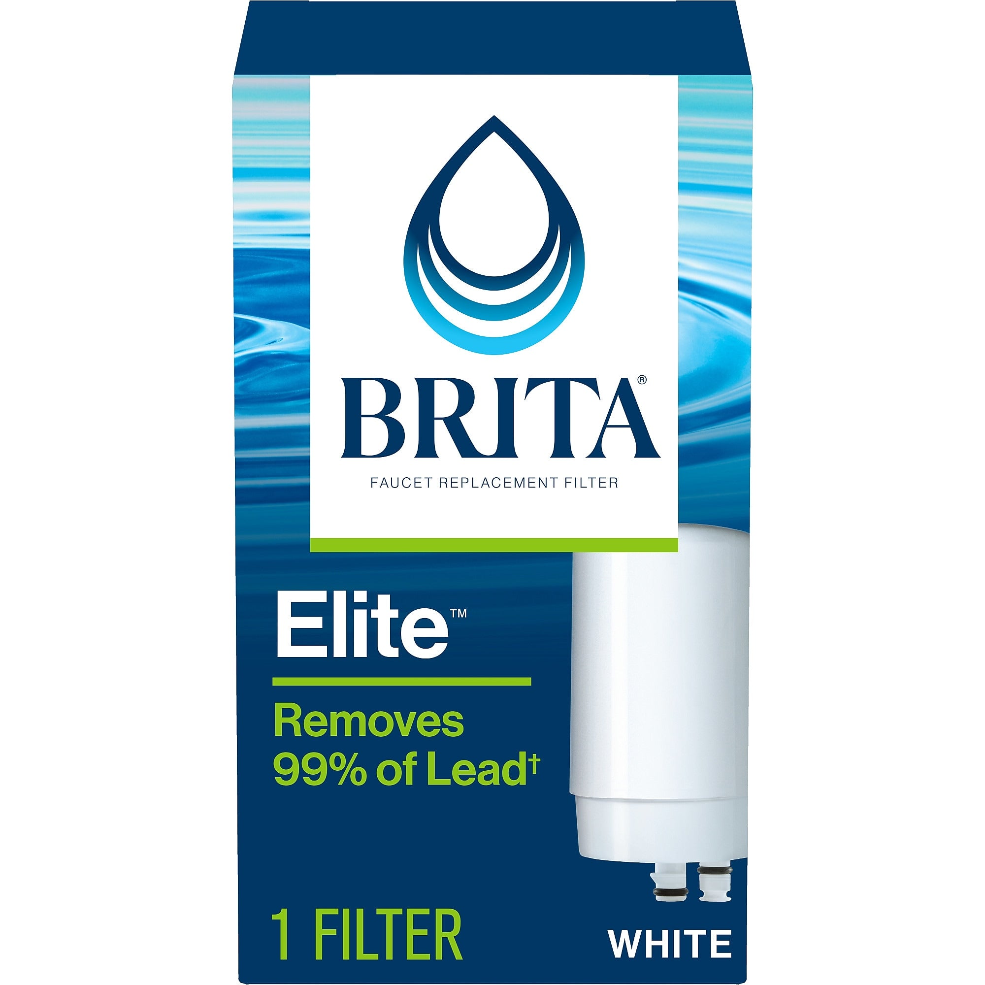 Brita On Tap Water Filtration System Faucets Replacement Filters, White