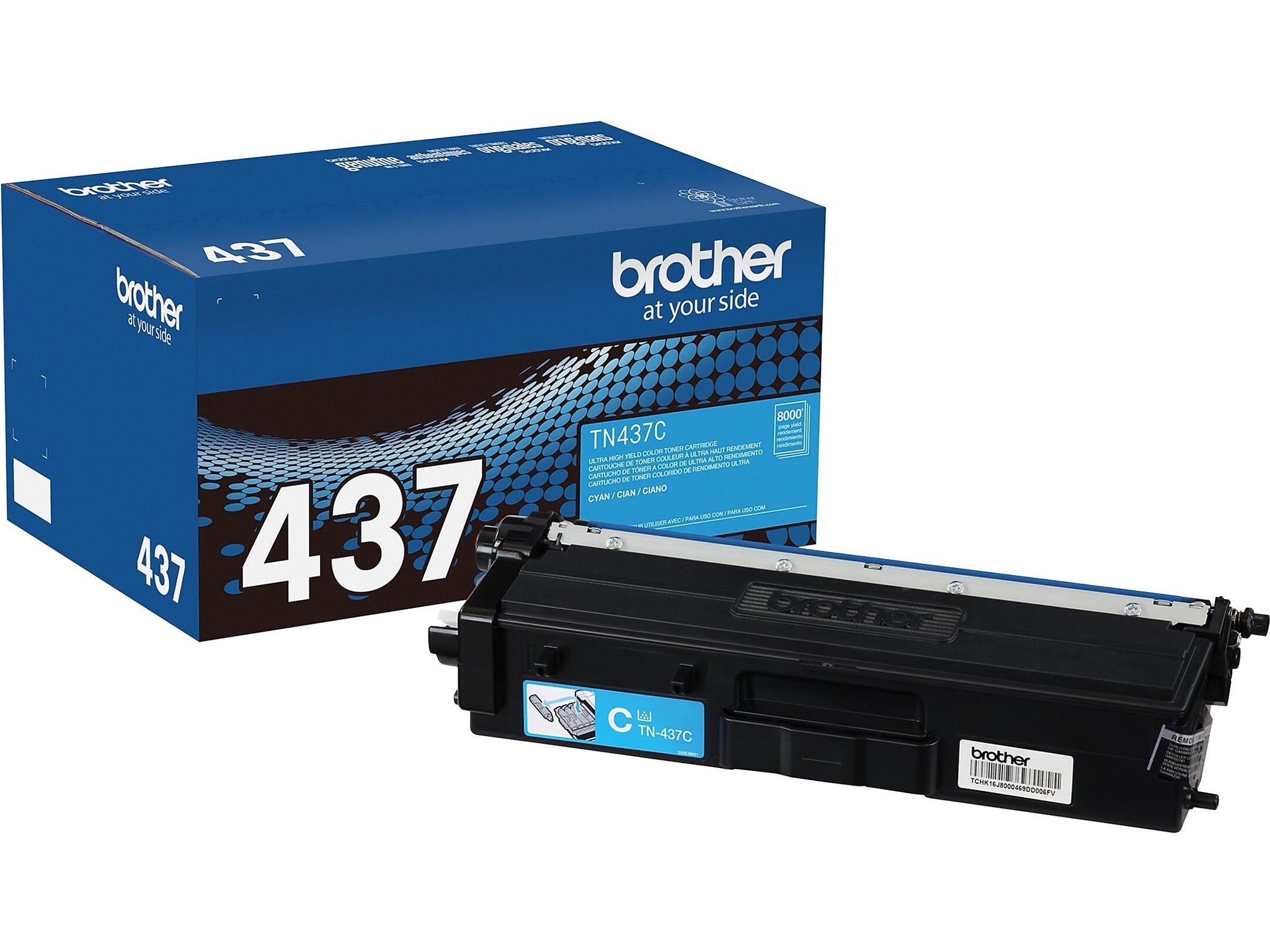 Brother 437 Cyan Ultra High Yield Toner Cartridge, Prints Up to 8,000 Pages