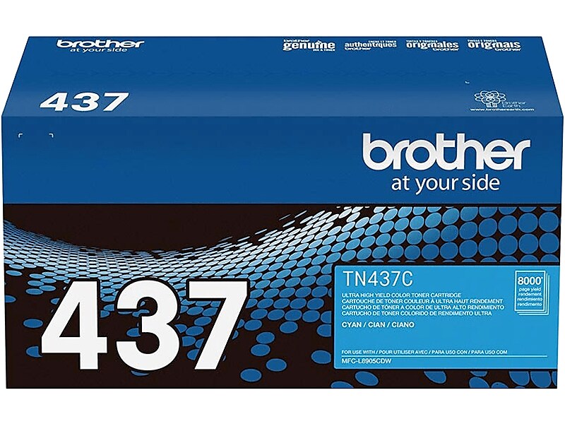 Brother 437 Cyan Ultra High Yield Toner Cartridge, Prints Up to 8,000 Pages