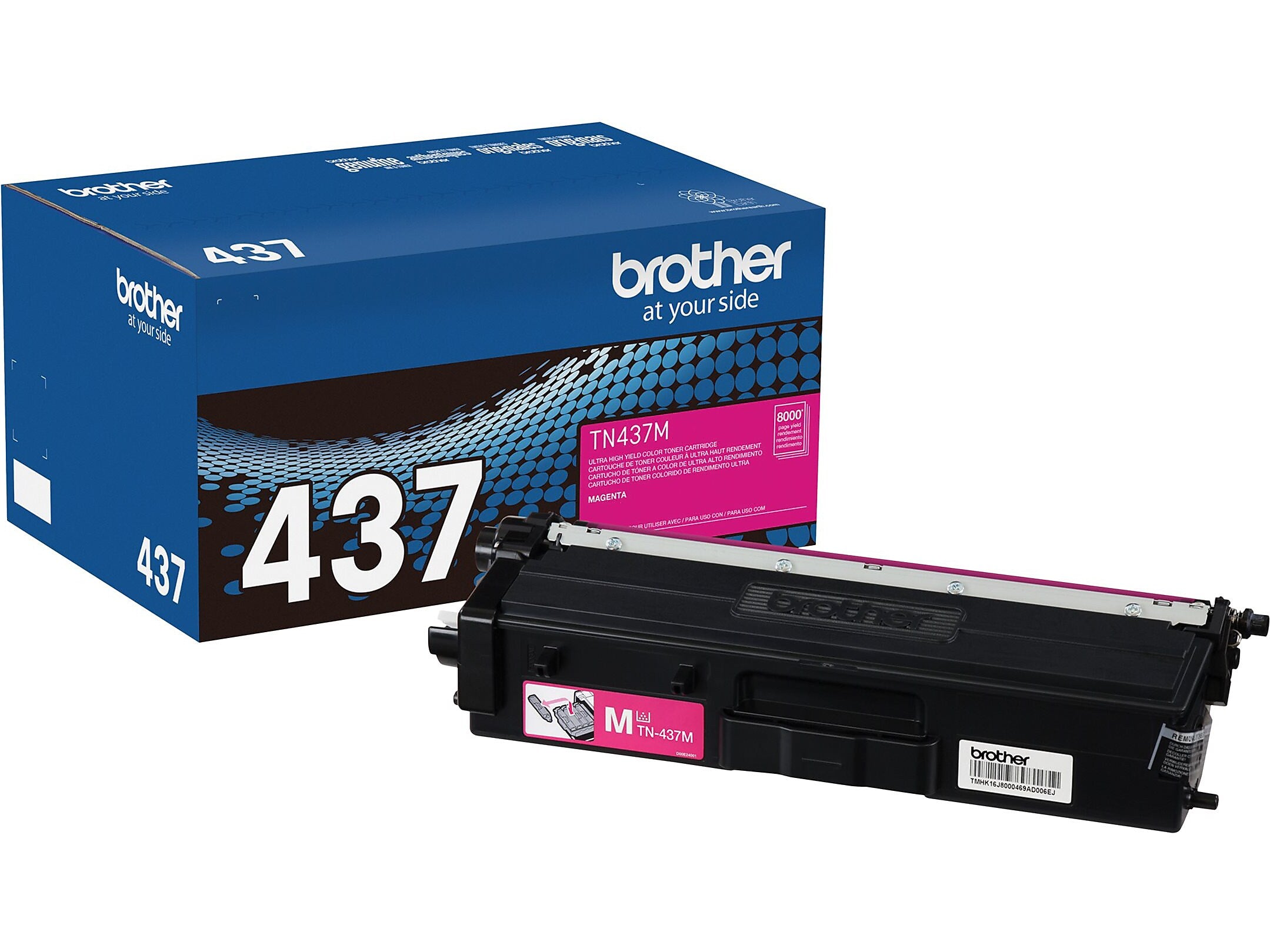 Brother 437 Magenta Ultra High Yield Toner Cartridge, Prints Up to 8,000 Pages