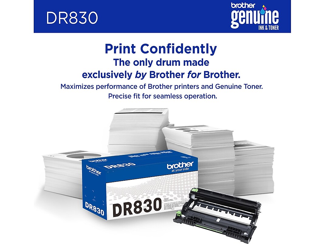 Brother Genuine DR830 Black Drum Unit