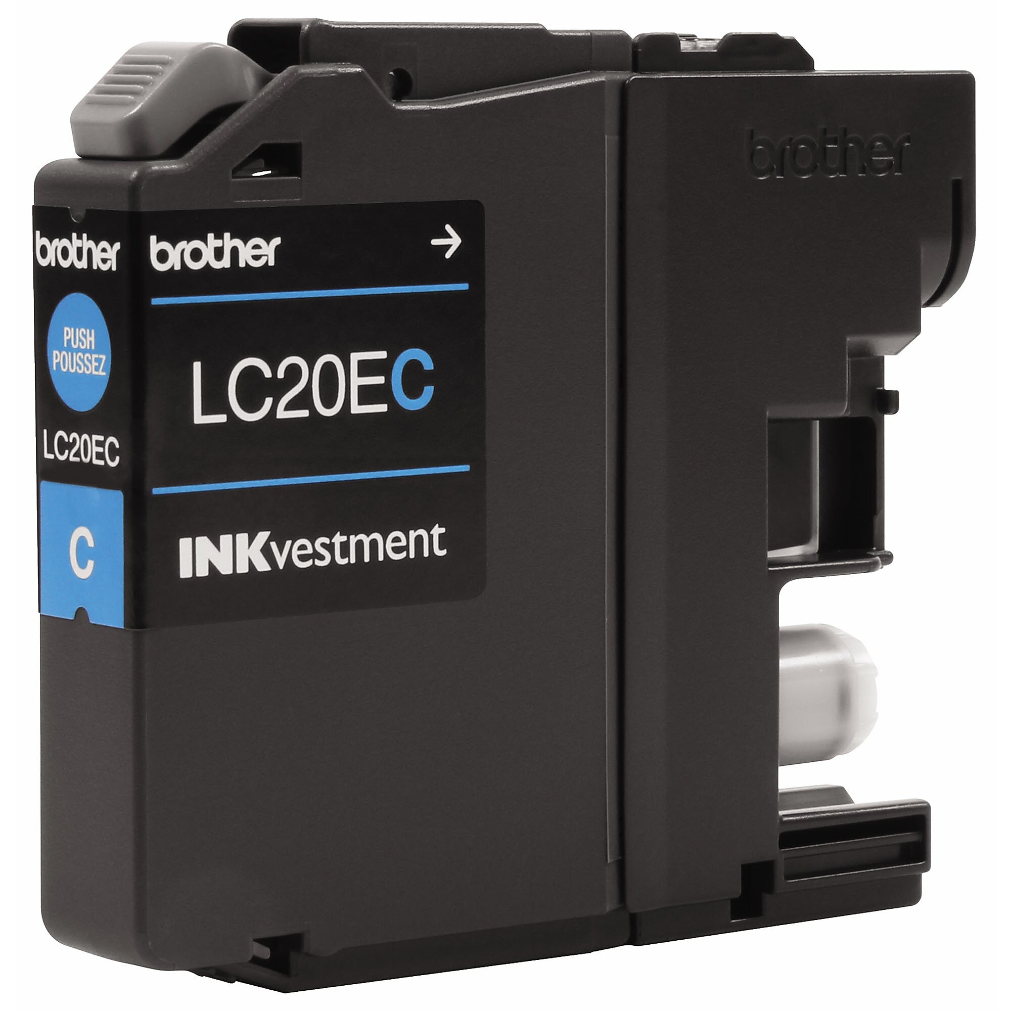 Brother LC20E3PKS Cyan/Magenta/Yellow Extra High Yield Ink Cartridge, 3/Pack