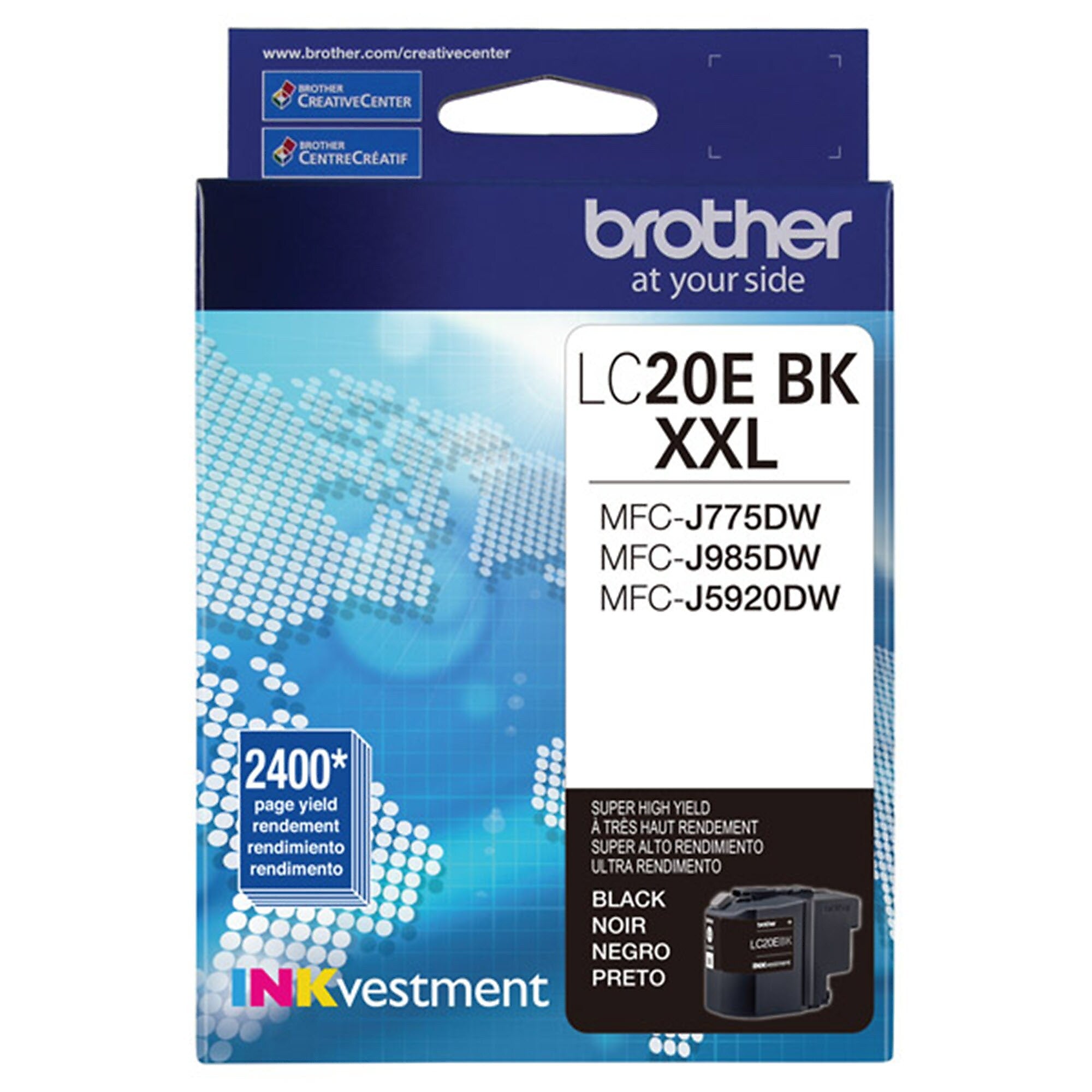 Brother LC20EBKS Black Extra High Yield Ink Cartridge
