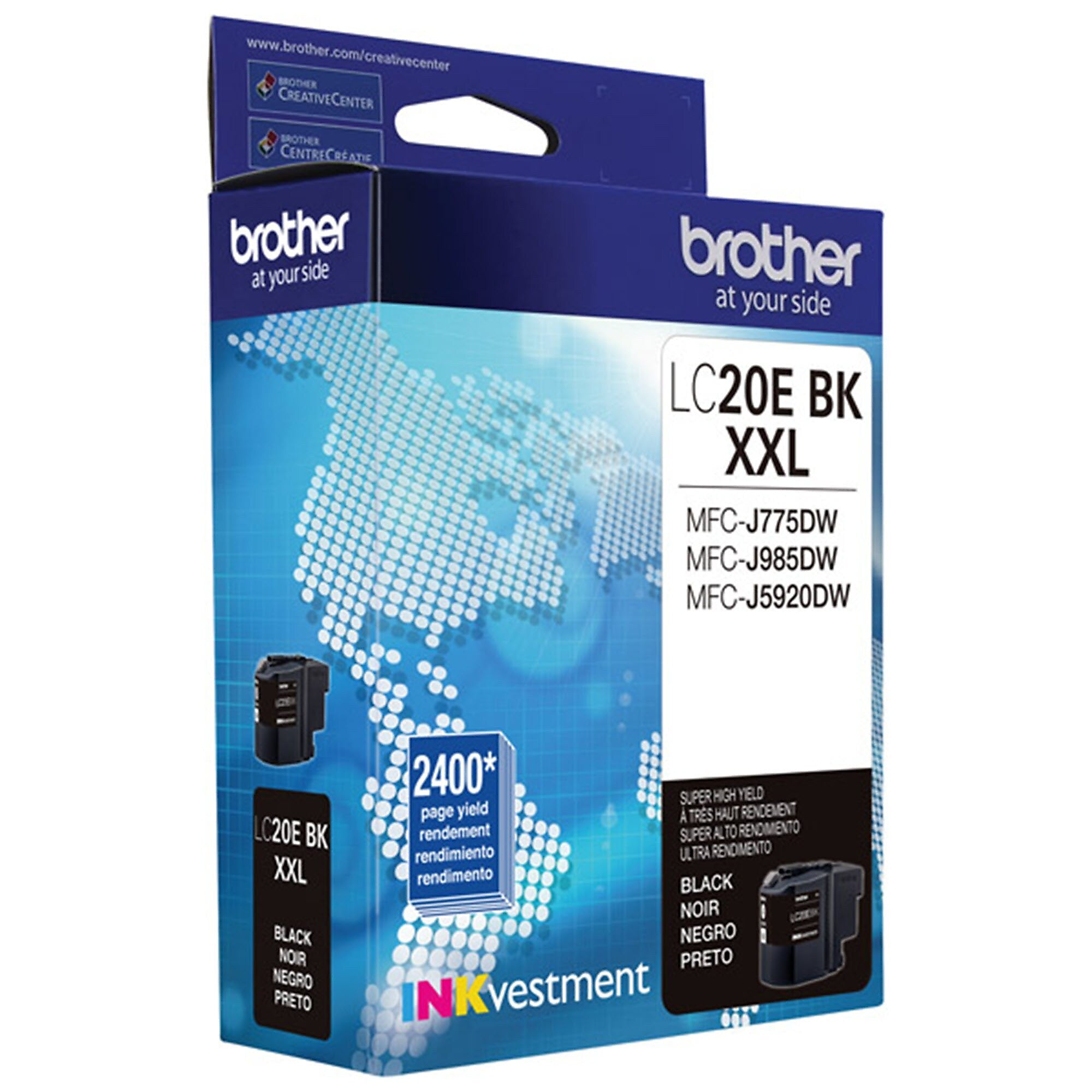 Brother LC20EBKS Black Extra High Yield Ink Cartridge