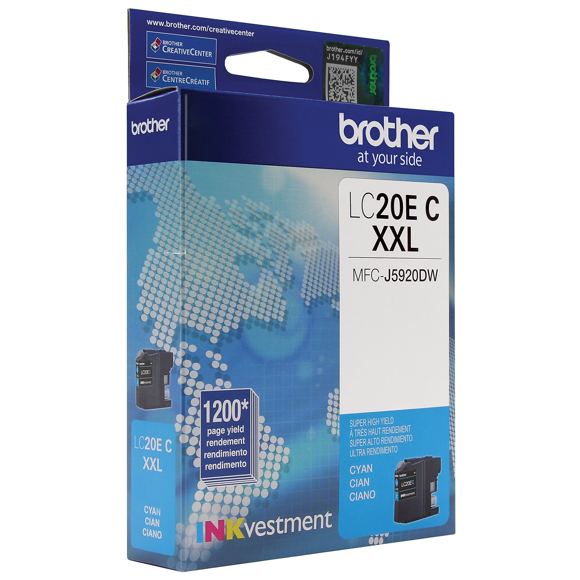 Brother LC20EC Cyan Extra High Yield Ink Cartridge