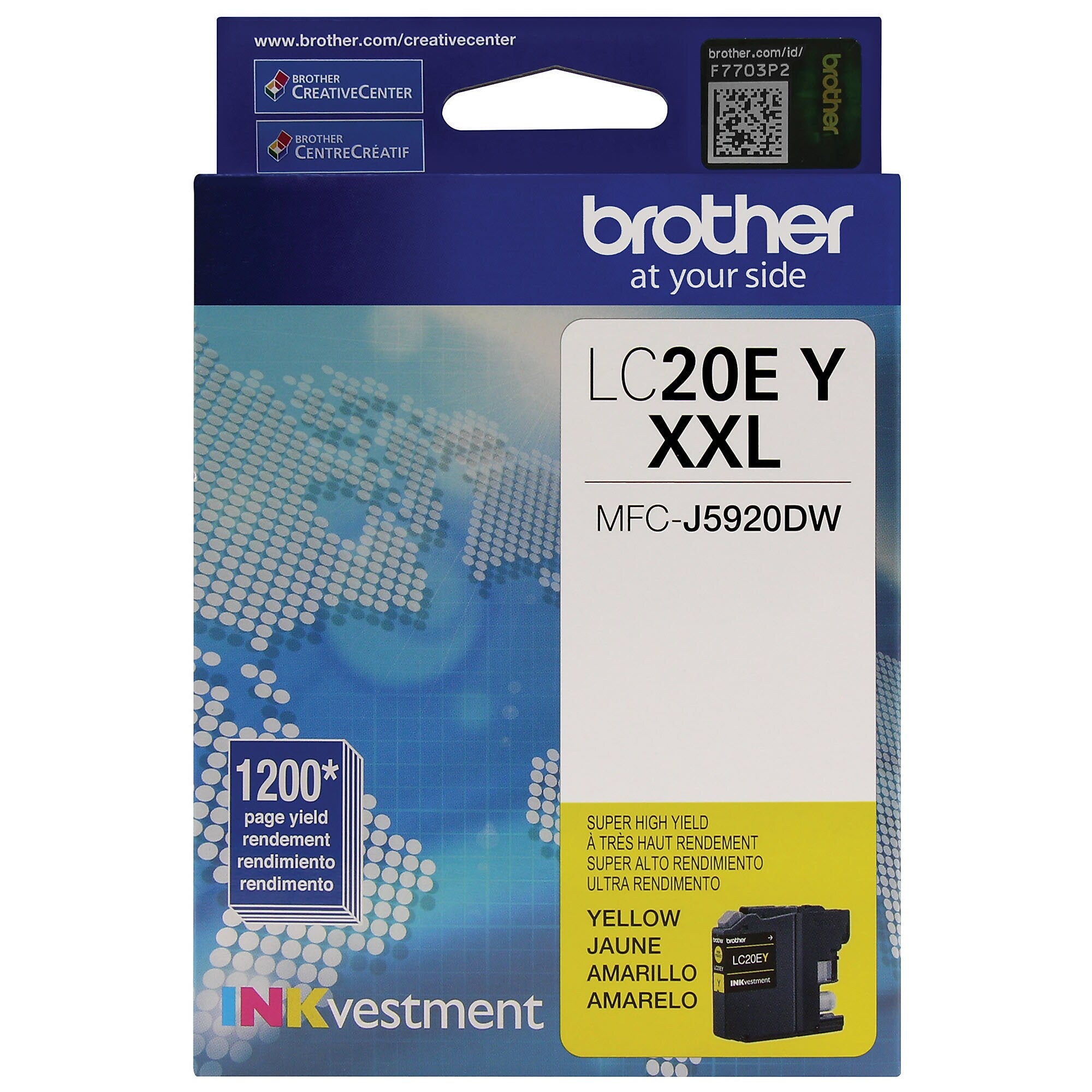 Brother LC20EY Yellow Extra High Yield Ink Cartridge