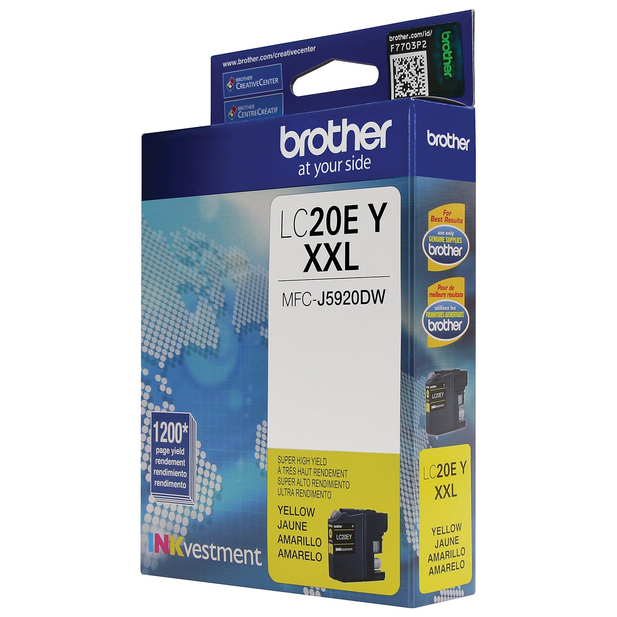 Brother LC20EY Yellow Extra High Yield Ink Cartridge