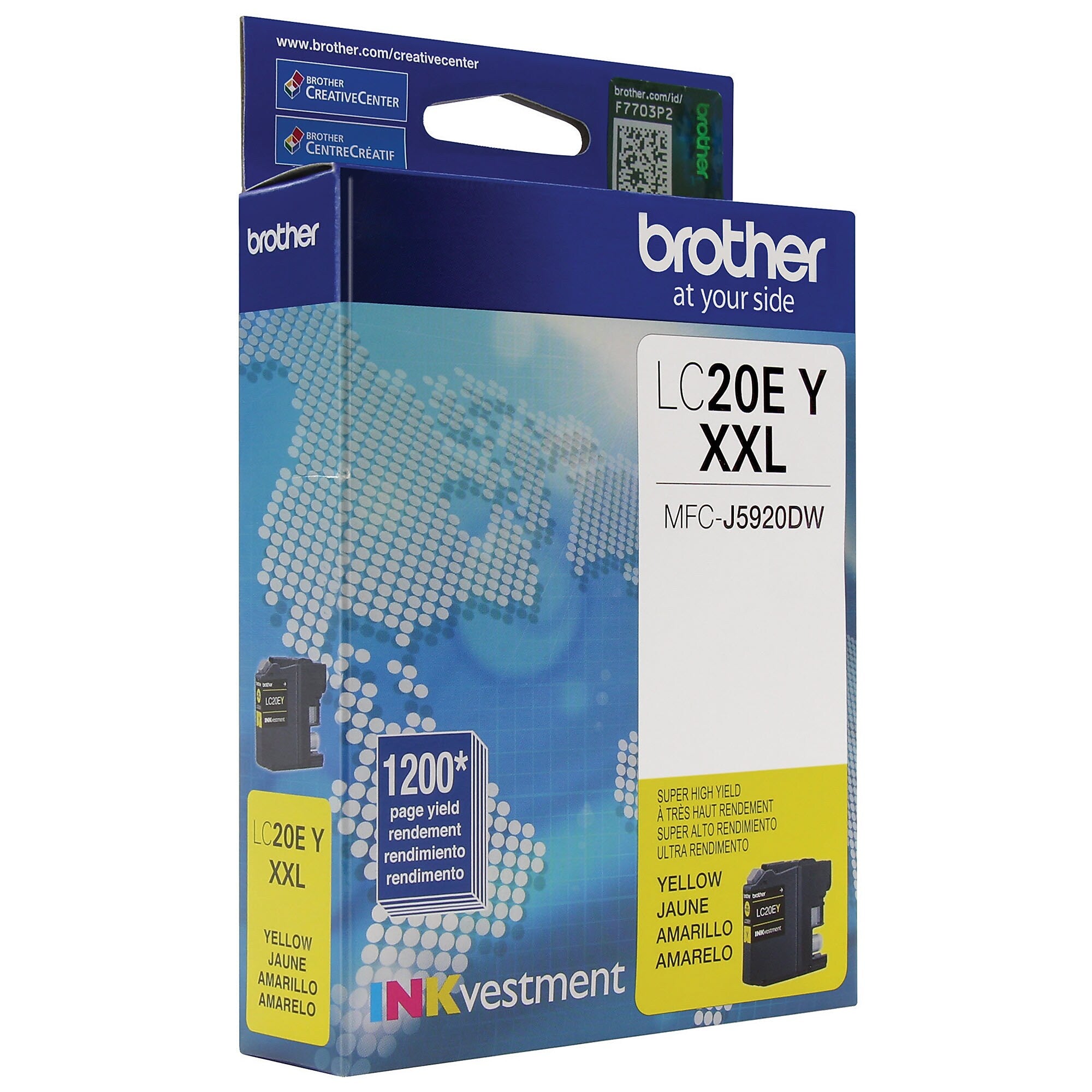 Brother LC20EY Yellow Extra High Yield Ink Cartridge
