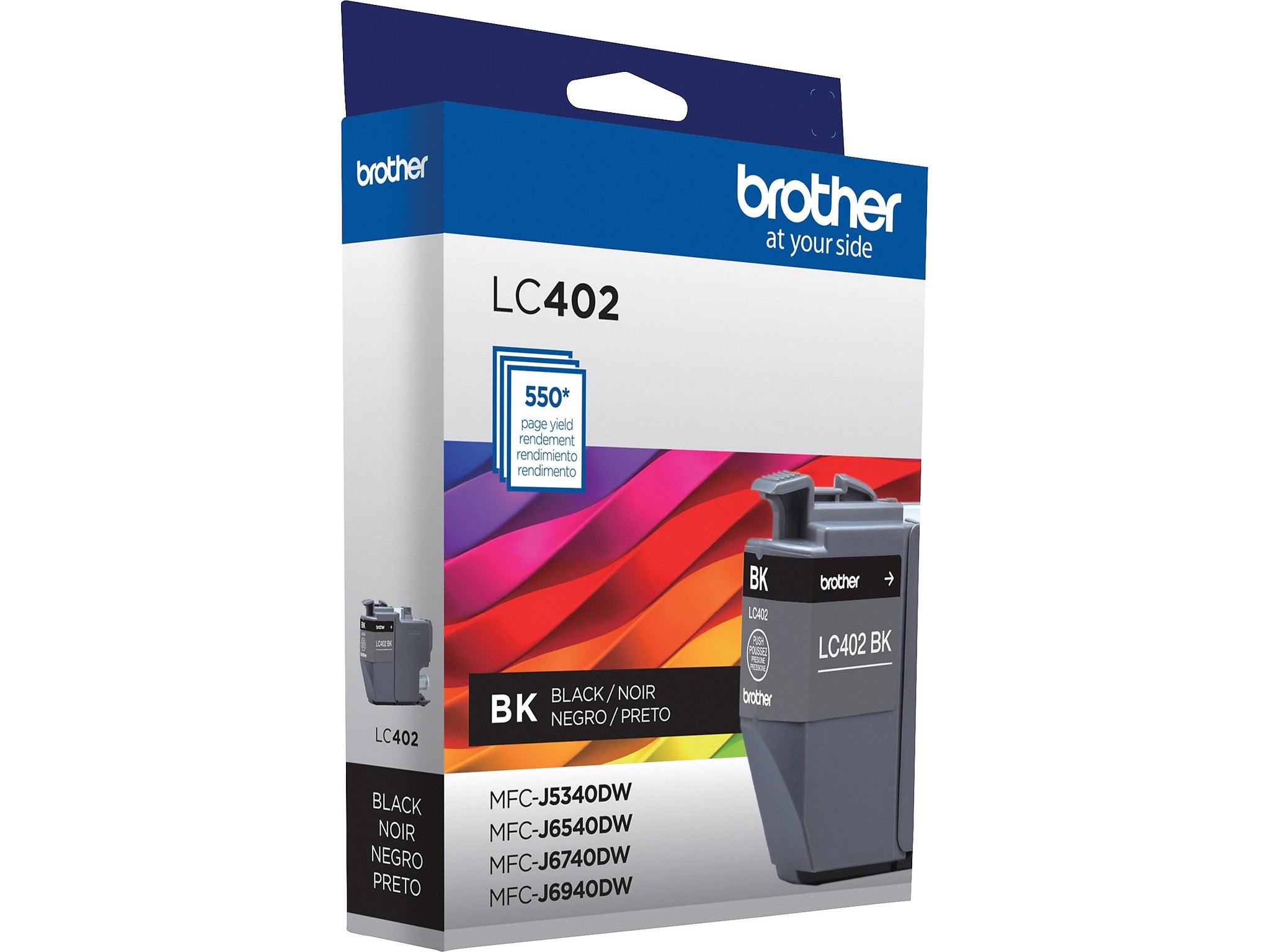 Brother LC402 Black Standard Yield Ink Cartridge, Prints Up to 550 Pages