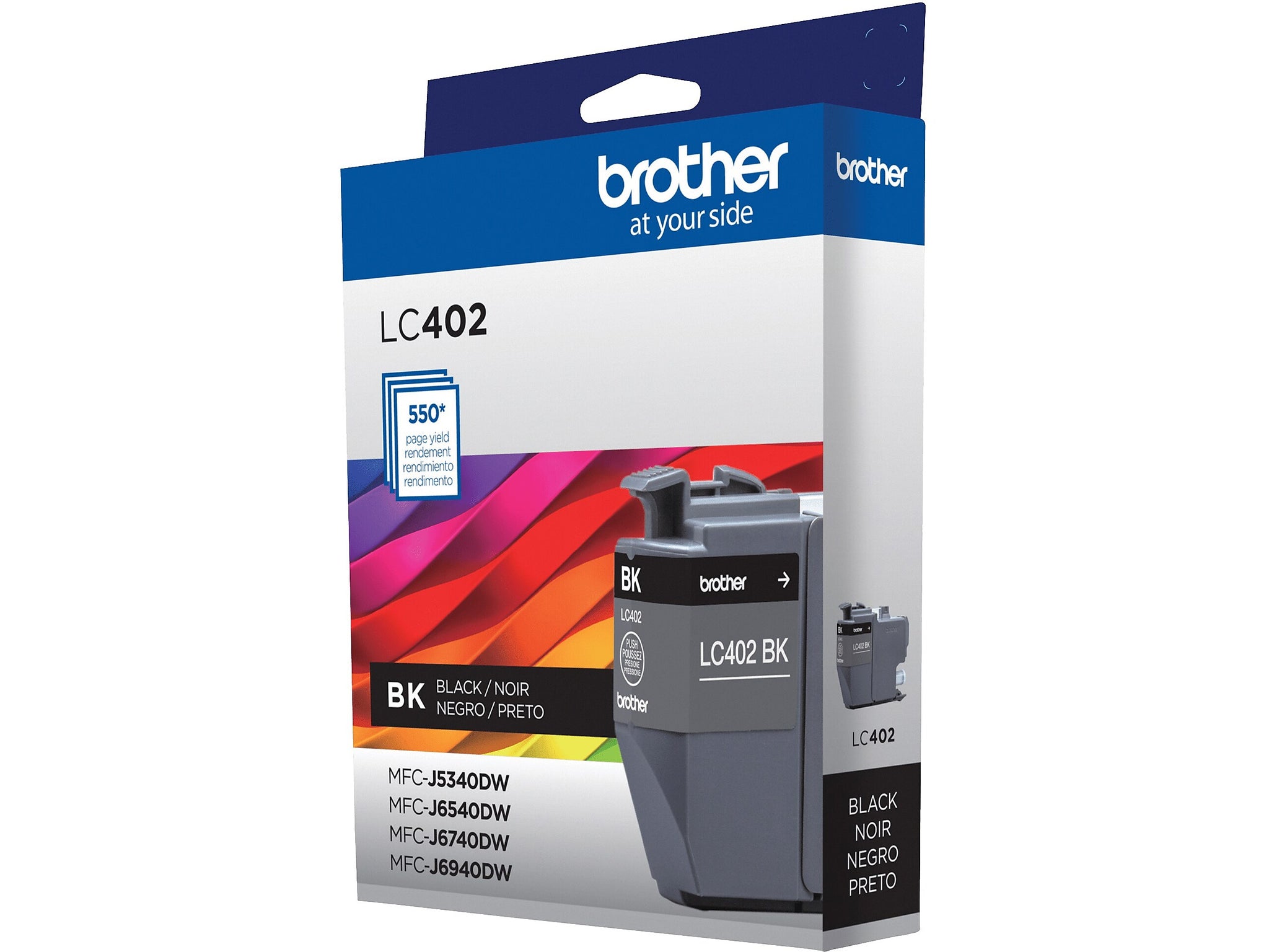 Brother LC402 Black Standard Yield Ink Cartridge, Prints Up to 550 Pages