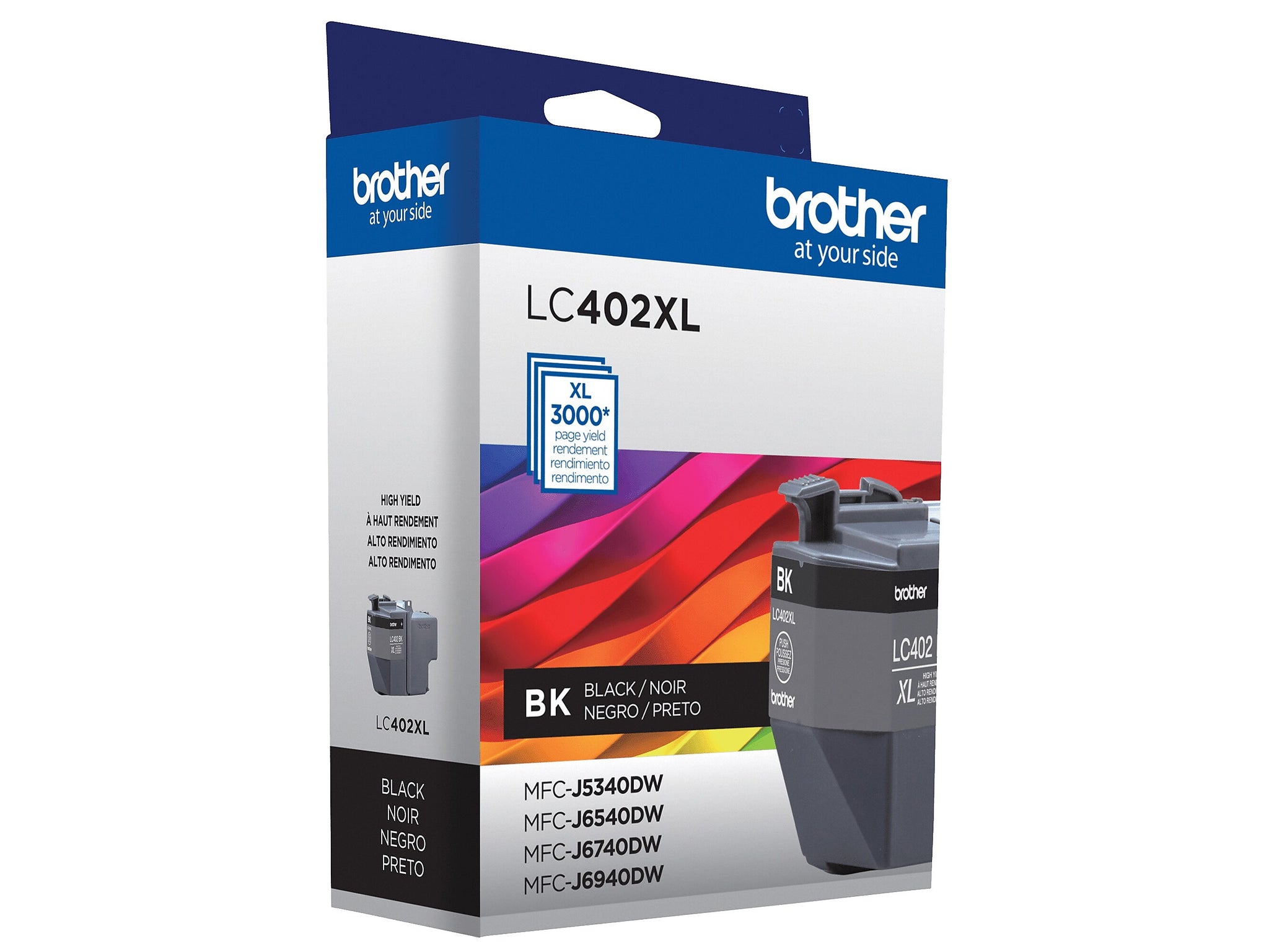 Brother LC402XL Black High Yield Ink Cartridge, Prints Up to 3,000 Pages