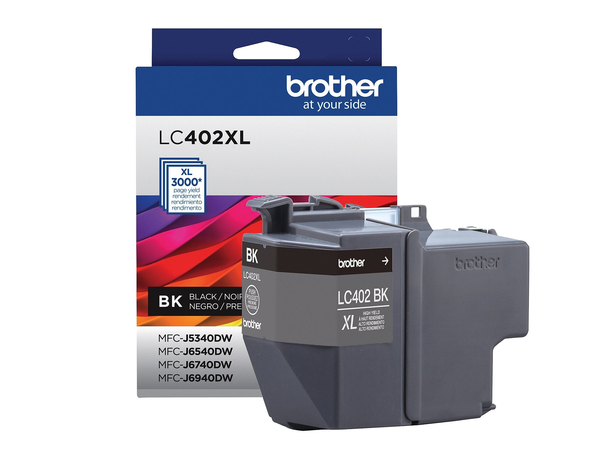 Brother LC402XL Black High Yield Ink Cartridge, Prints Up to 3,000 Pages