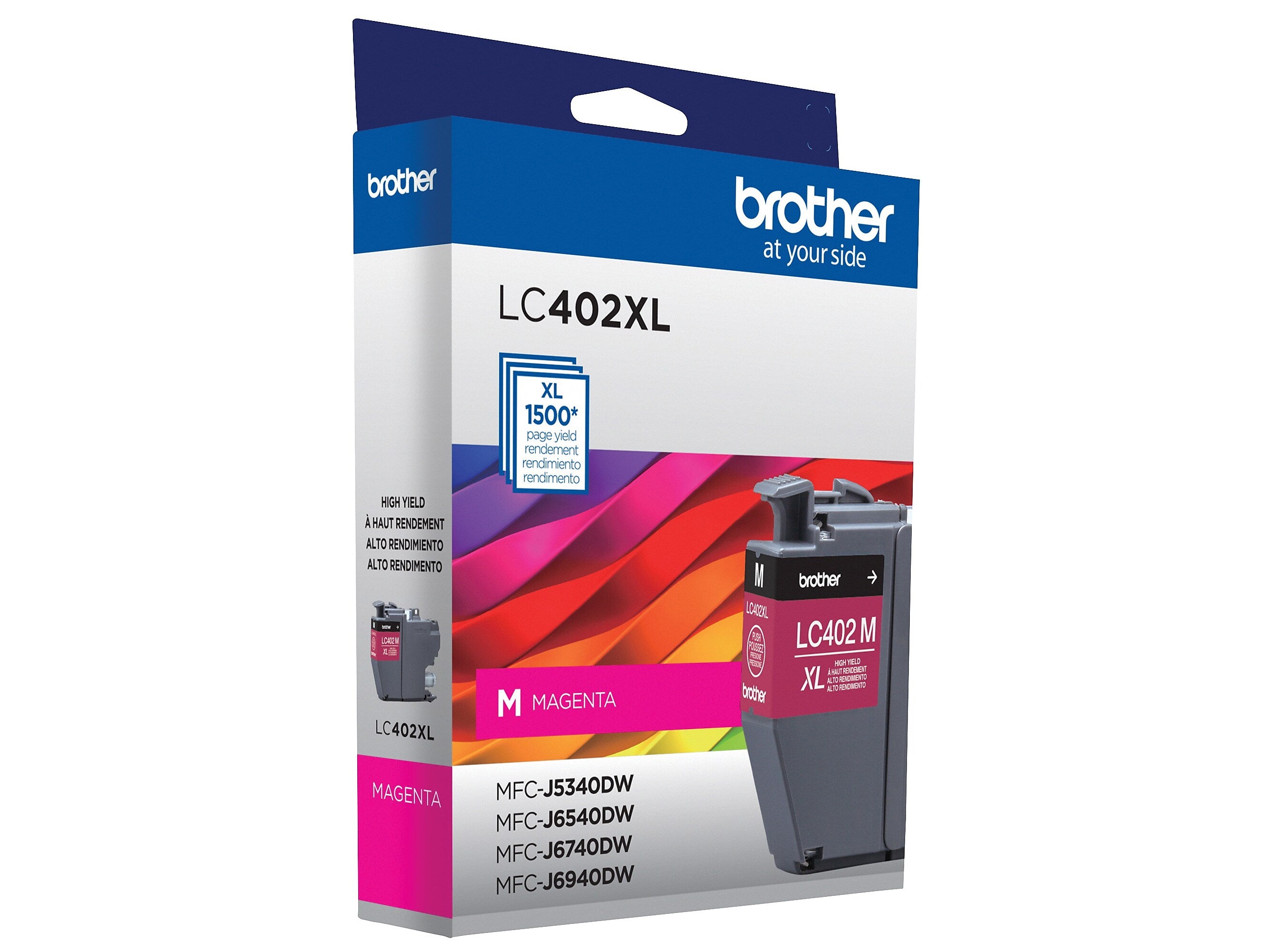 Brother LC402XL Magenta High Yield Ink Cartridge, Prints Up to 1,500 Pages