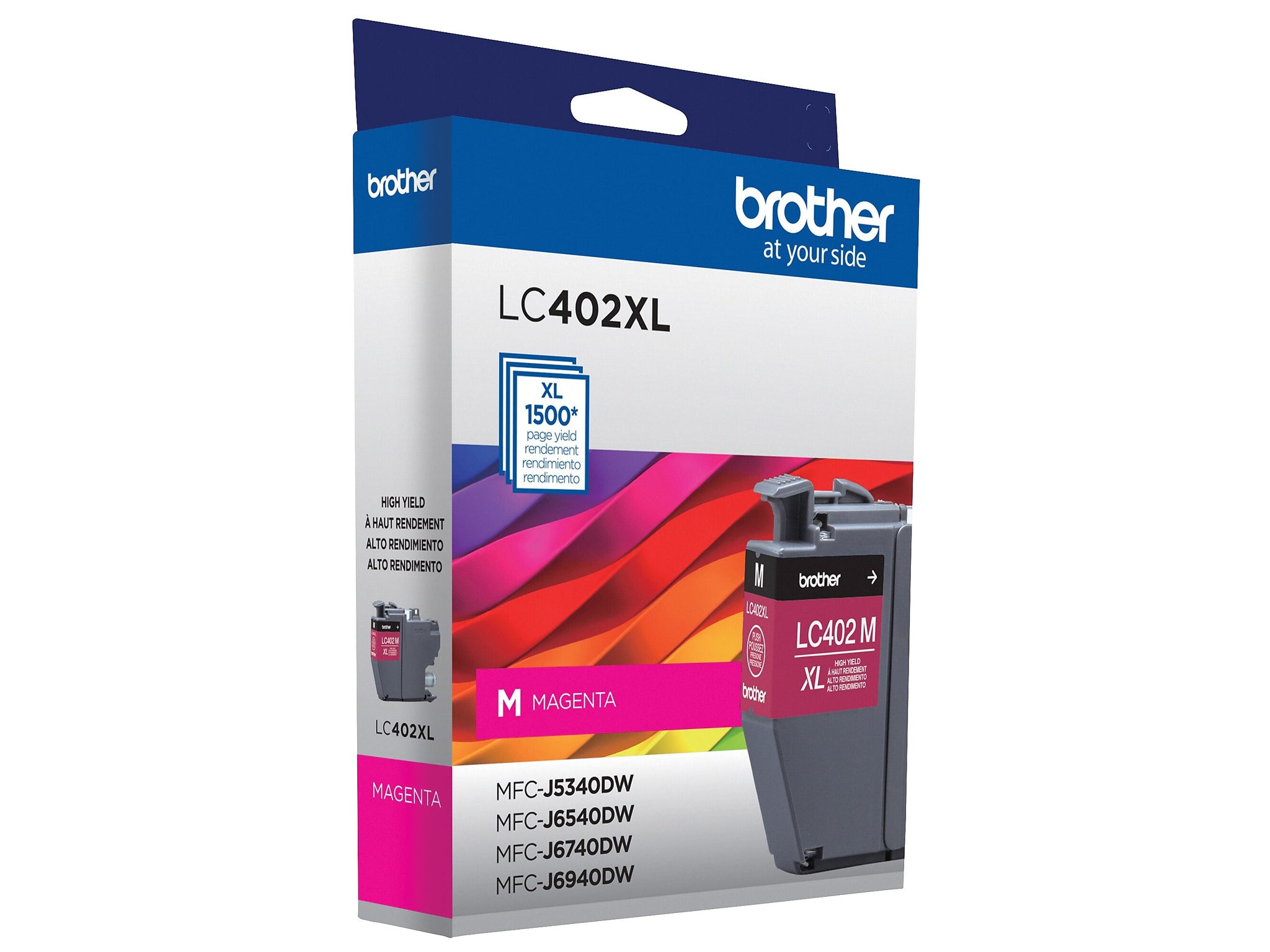 Brother LC402XL Magenta High Yield Ink Cartridge, Prints Up to 1,500 Pages
