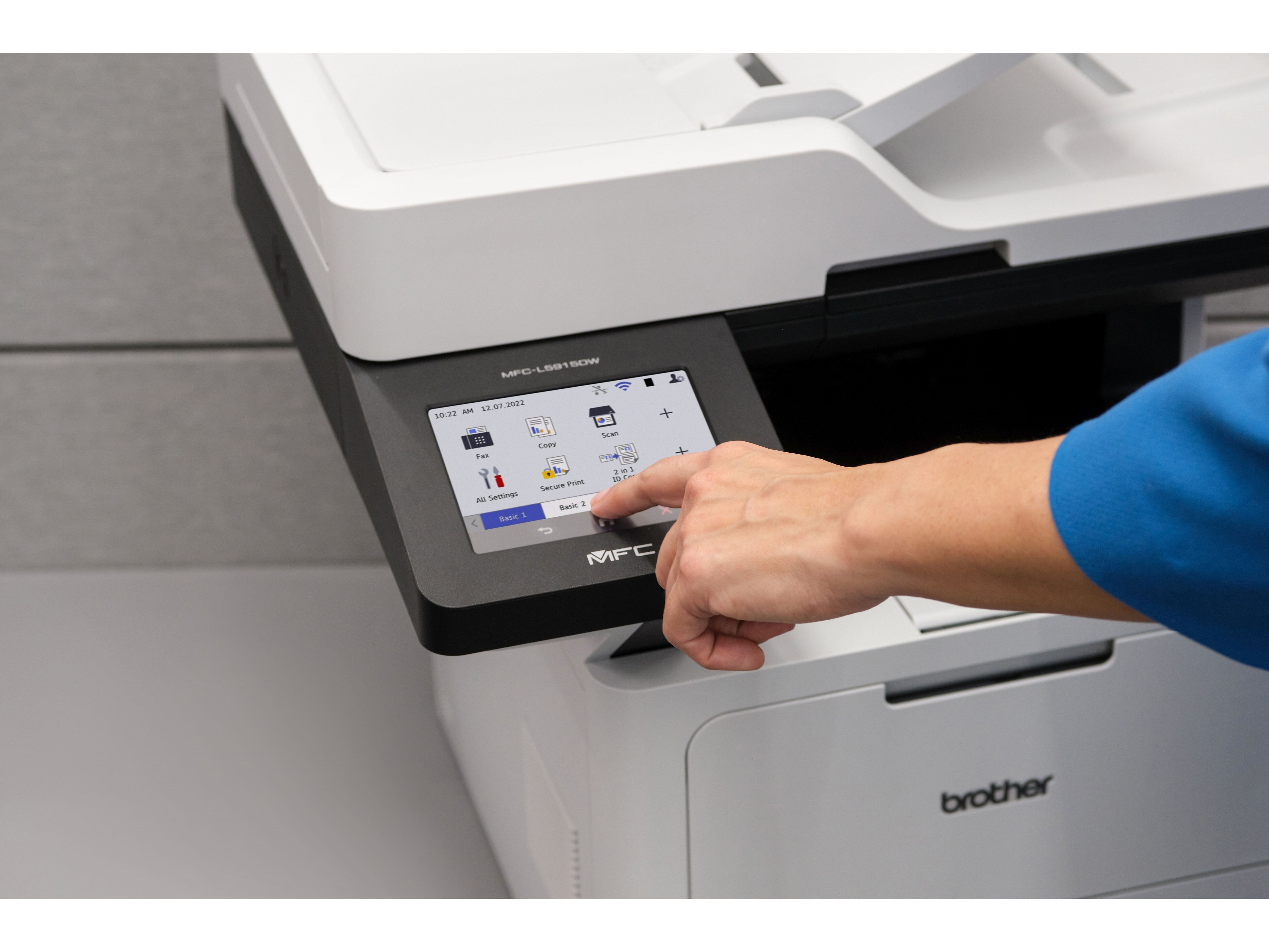 Brother MFC-L5915DW Business Monochrome Laser All-in-One Printer with Low-cost Printing & Wireless Networking