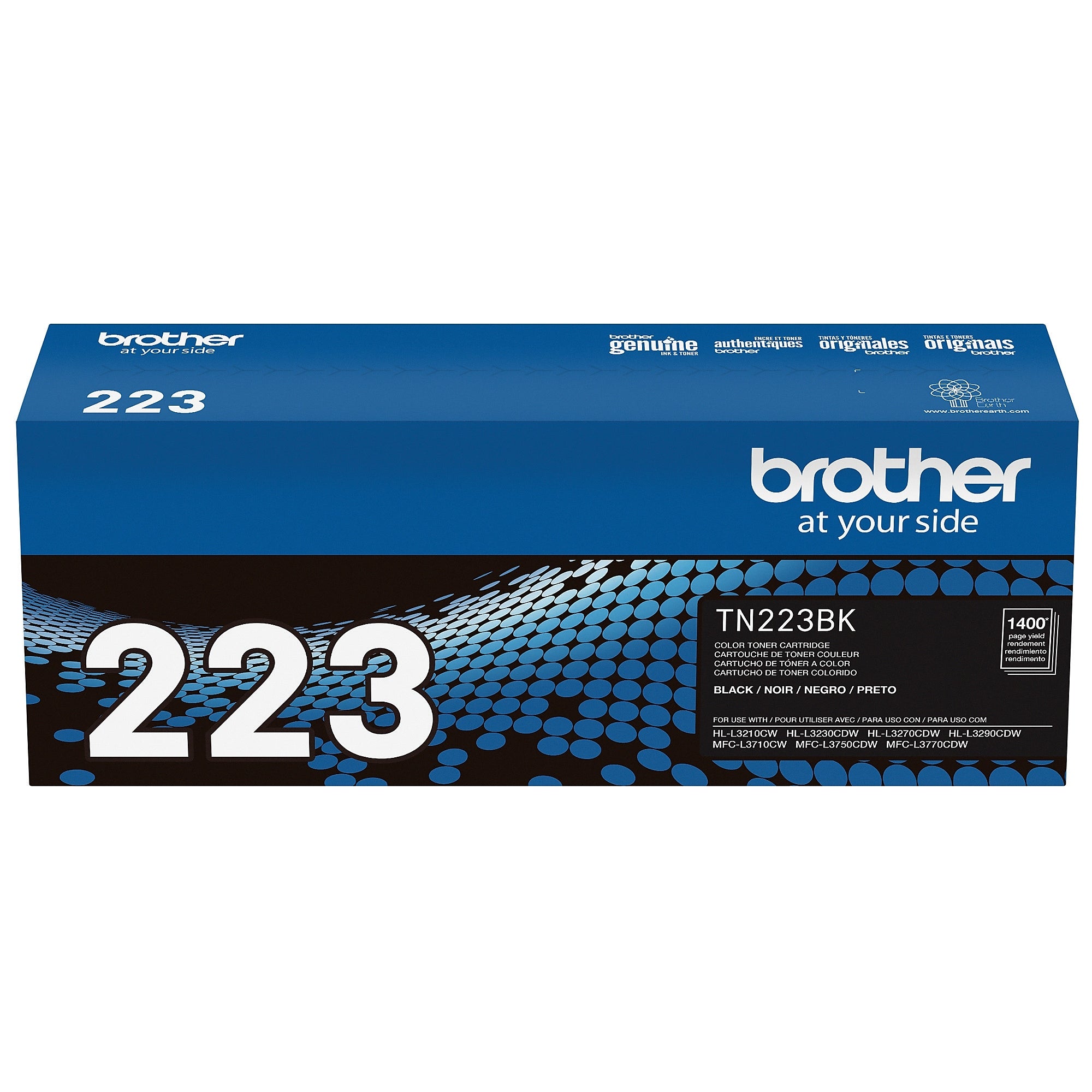 Brother TN-223 Black Standard Yield Toner Cartridge, Print Up to 1,400 Pages