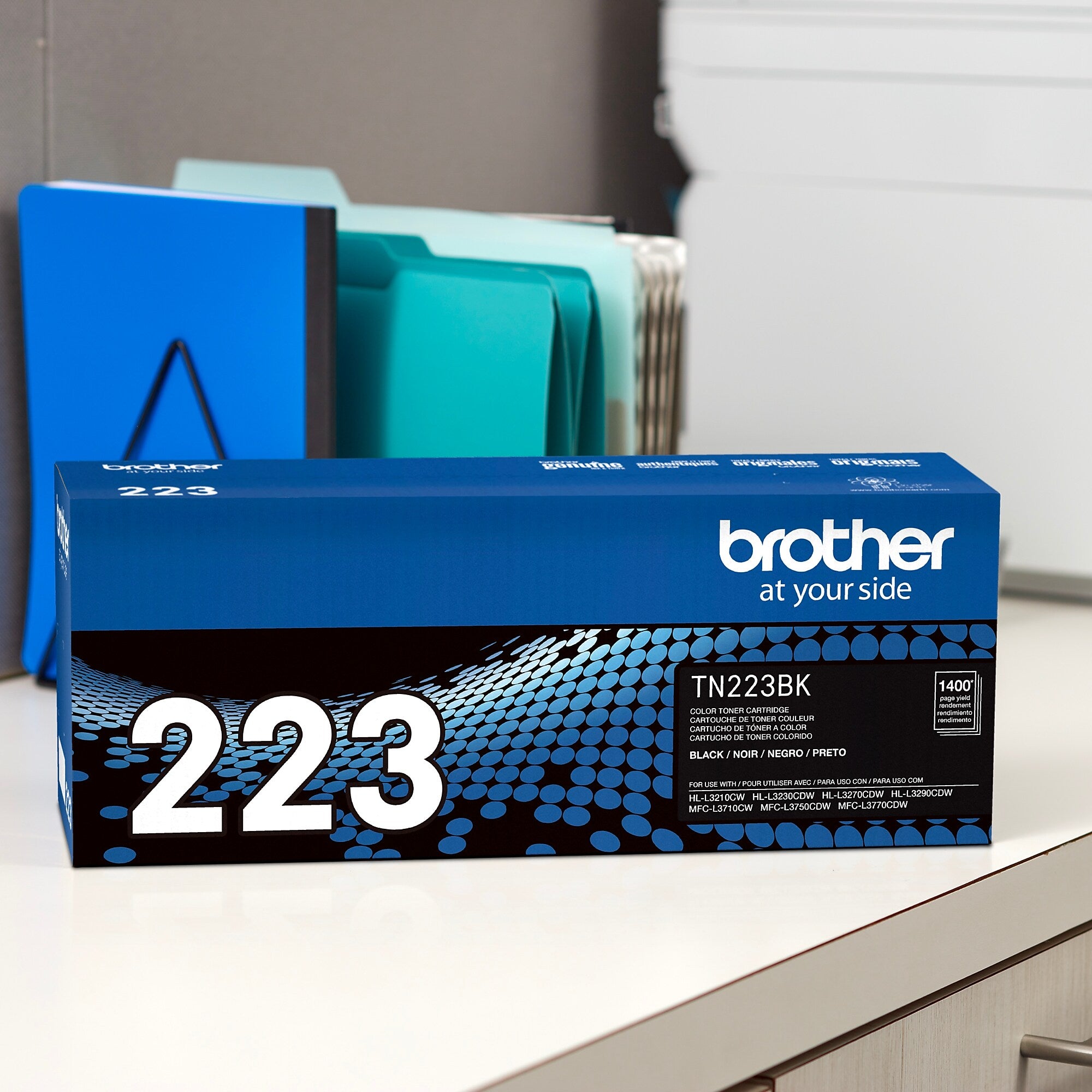 Brother TN-223 Black Standard Yield Toner Cartridge, Print Up to 1,400 Pages