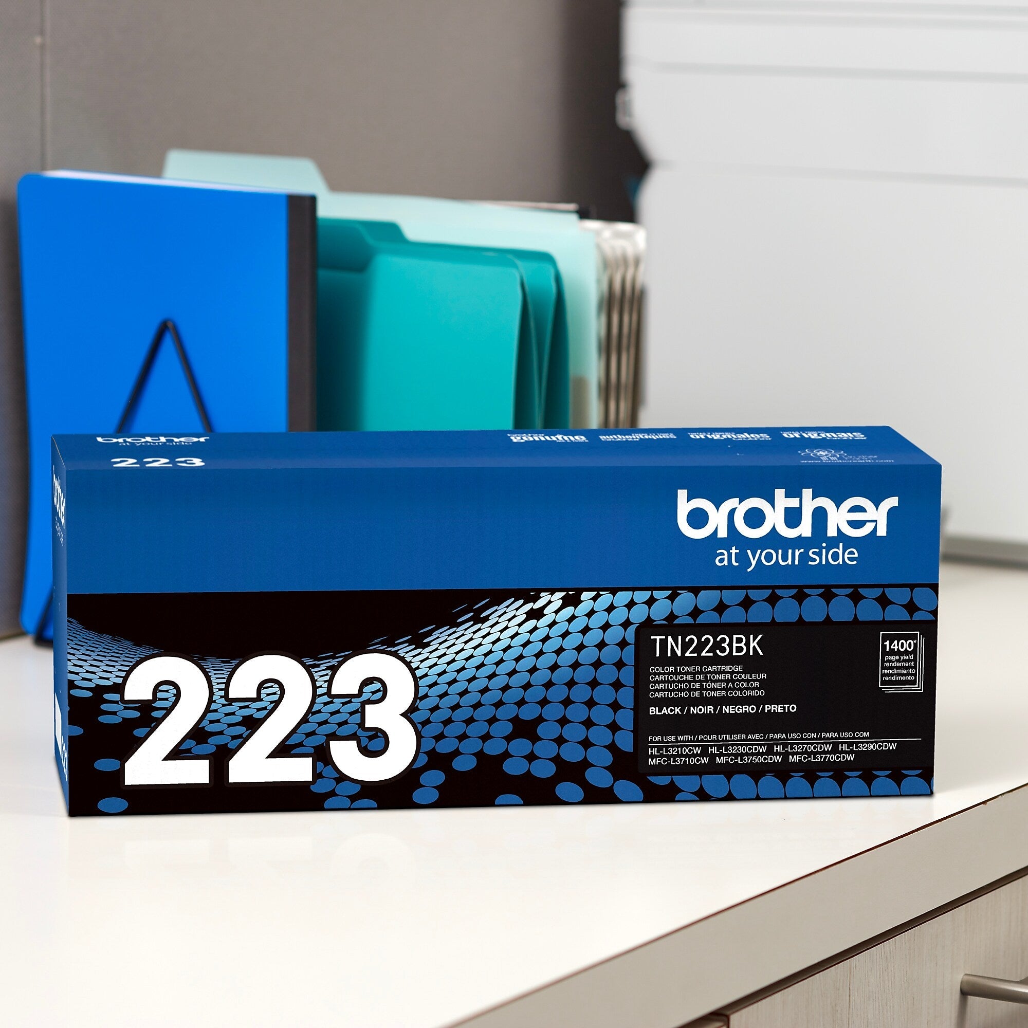 Brother TN-223 Black Standard Yield Toner Cartridge, Print Up to 1,400 Pages