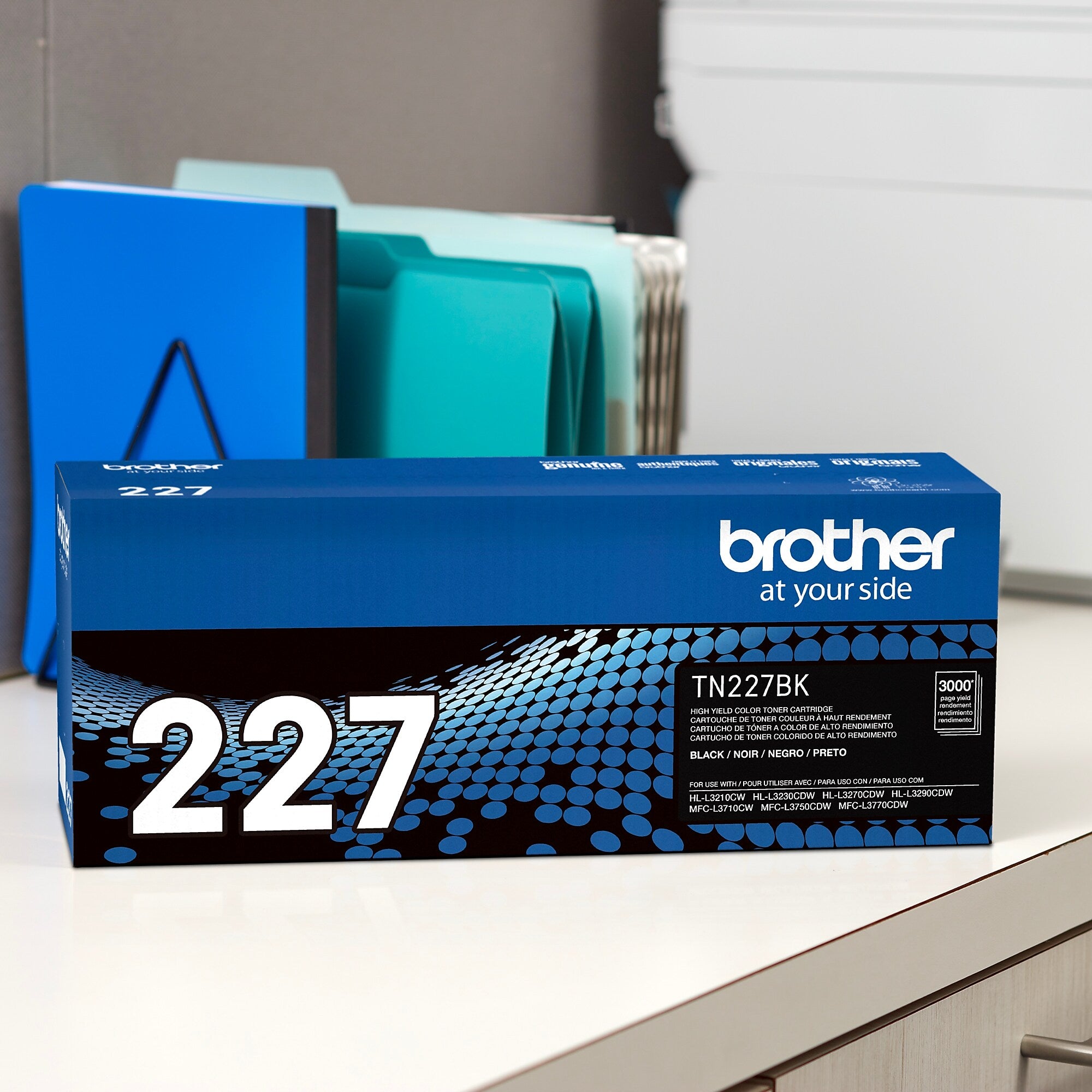 Brother TN-227 Black High Yield Toner Cartridge, Print Up to 3,000 Pages