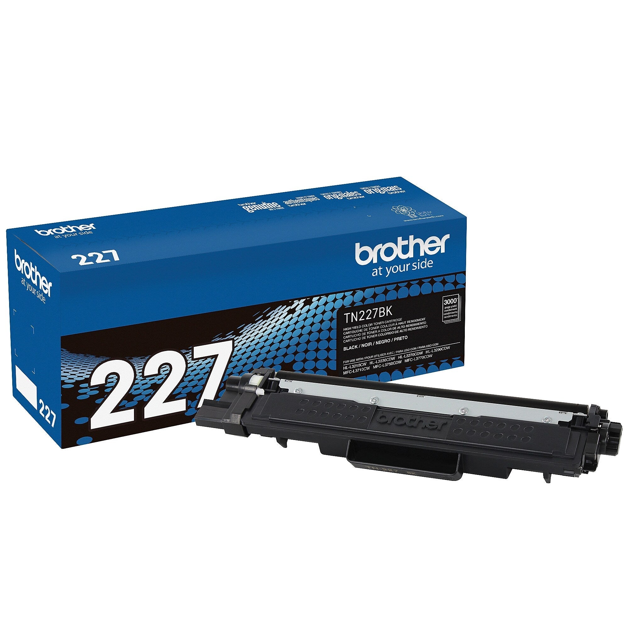 Brother TN-227 Black High Yield Toner Cartridge, Print Up to 3,000 Pages
