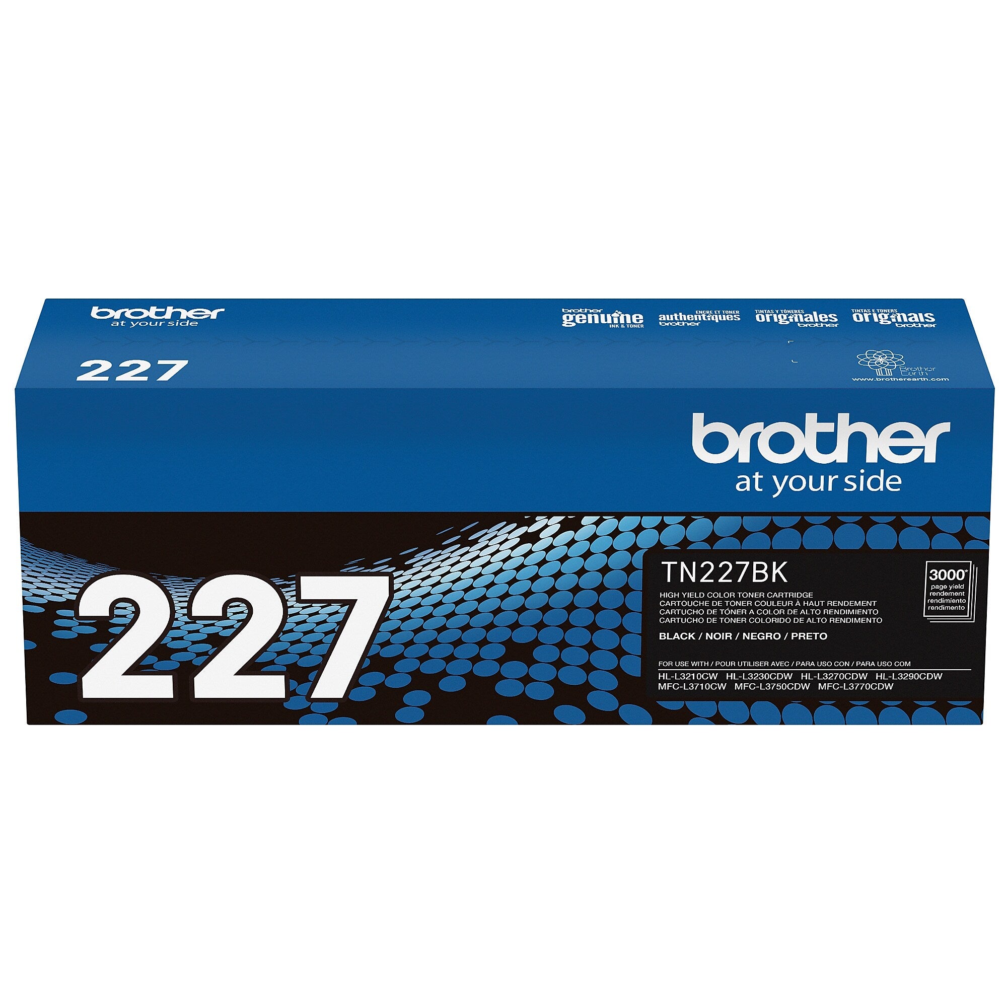 Brother TN-227 Black High Yield Toner Cartridge, Print Up to 3,000 Pages