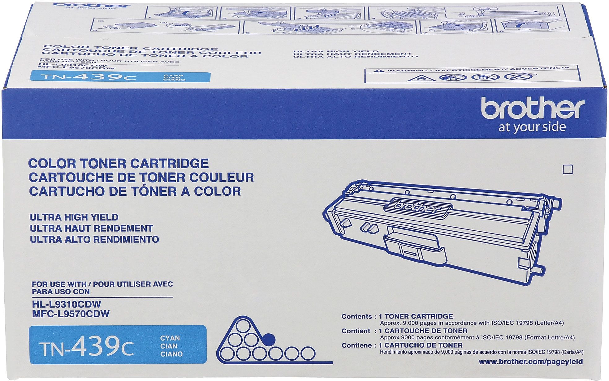 Brother TN-439 Cyan Ultra High Yield Toner Cartridge