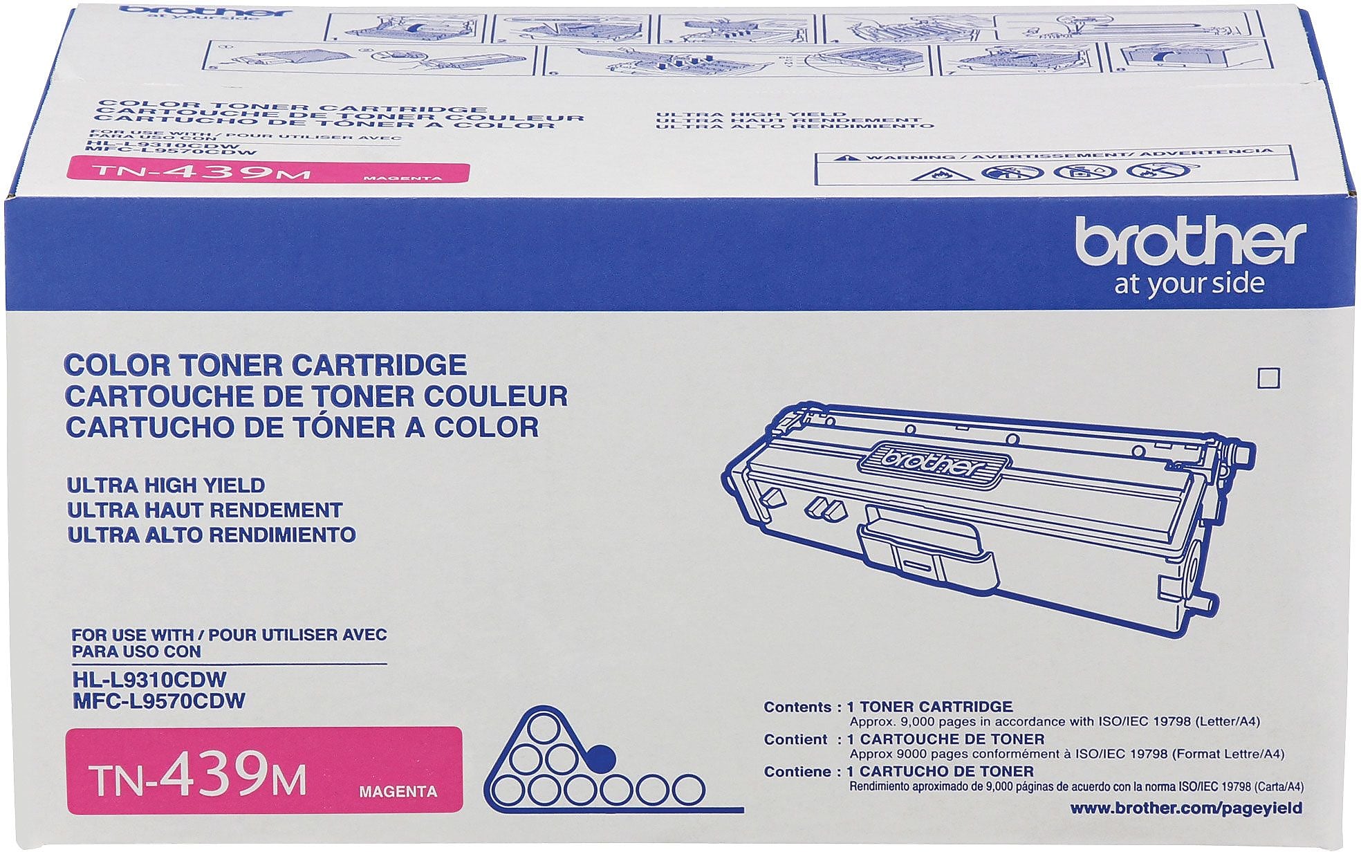 Brother TN-439 Magenta Ultra High Yield Toner Cartridge