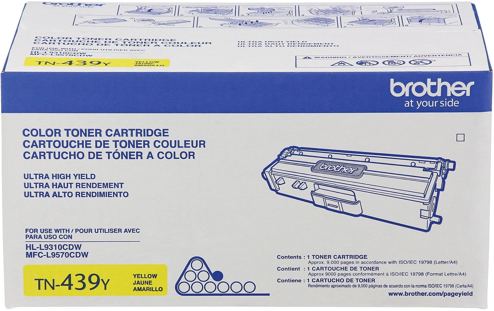 Brother TN-439 Yellow Ultra High Yield Toner Cartridge