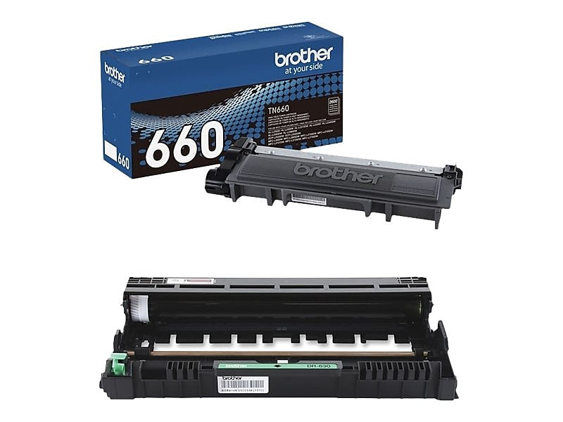 Brother TN-660/DR-630 Black High Yield Toner Cartridge & Drum Unit Bundle