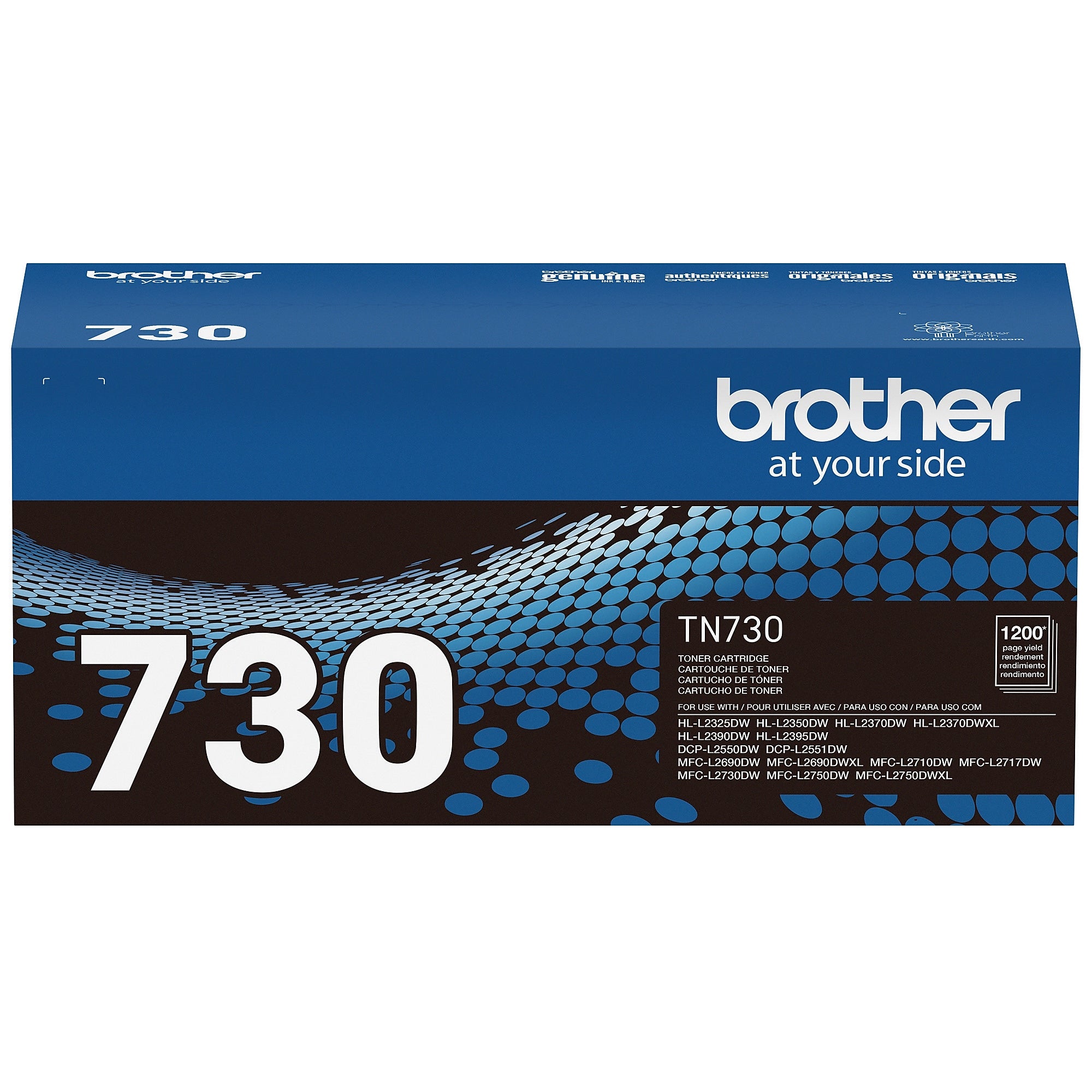 Brother TN 730 Black Standard Yield Toner Cartridge