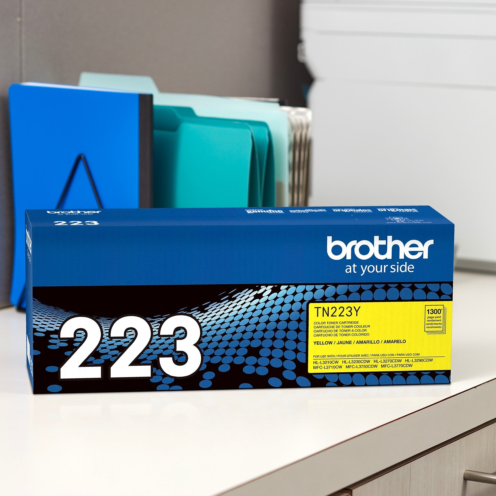 Brother TN223 Yellow Standard Yield Toner Cartridge, Print Up to 1,300 Pages
