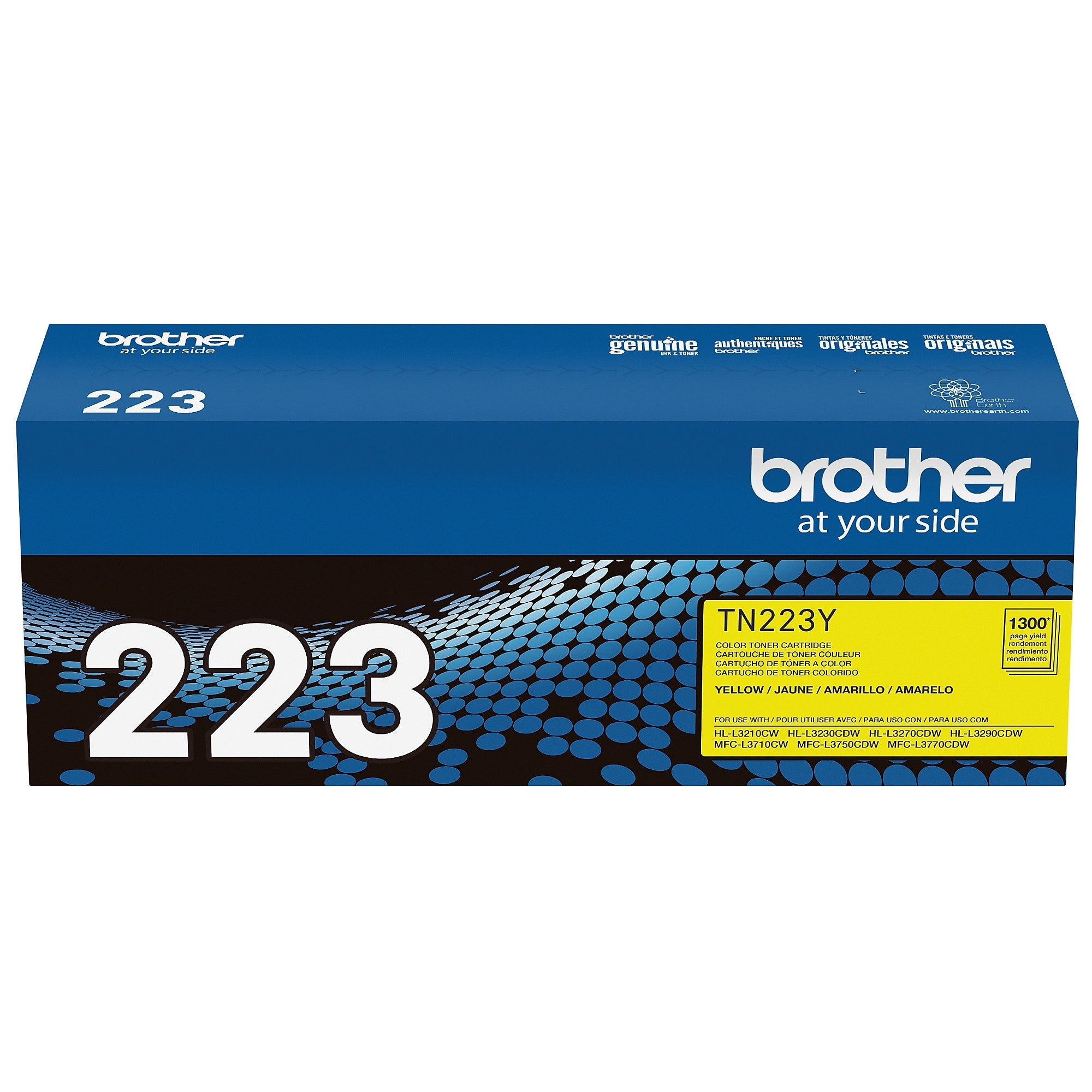 Brother TN223 Yellow Standard Yield Toner Cartridge, Print Up to 1,300 Pages