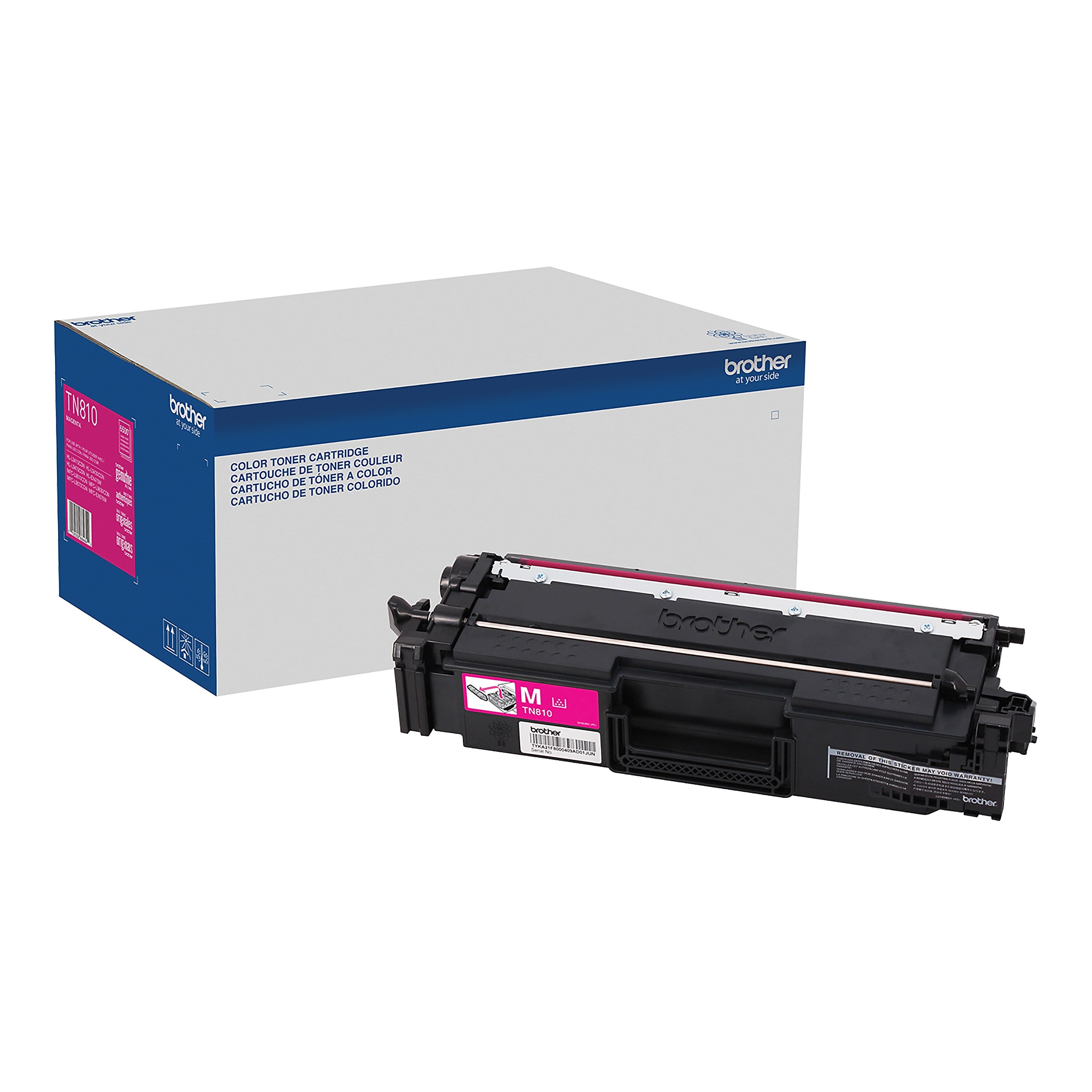 Brother TN810 Magenta Standard Yield Toner Cartridge, Prints Up to 6,500 Pages