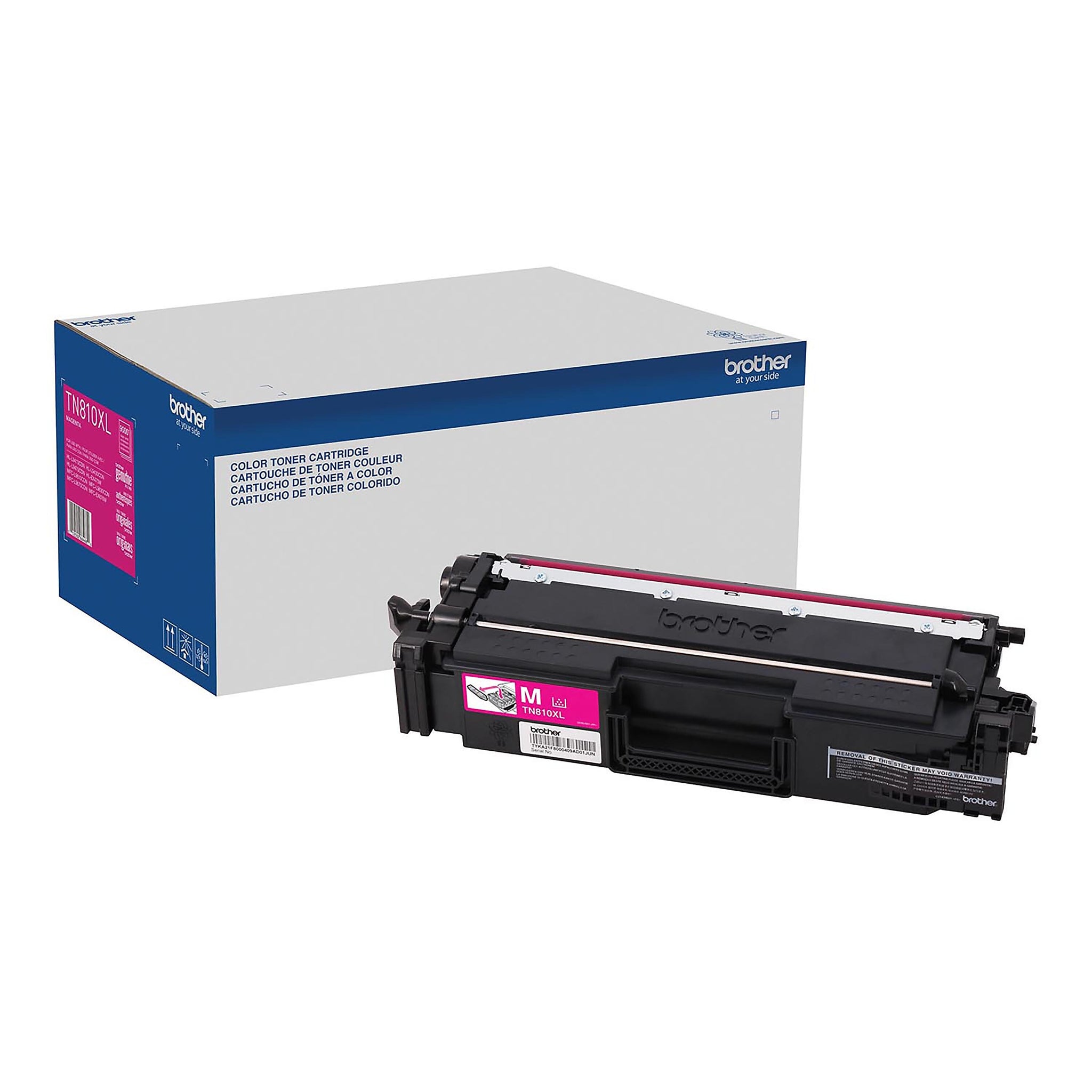 Brother TN810XL Magenta High Yield Toner Cartridge, Prints Up to 9,000 Pages