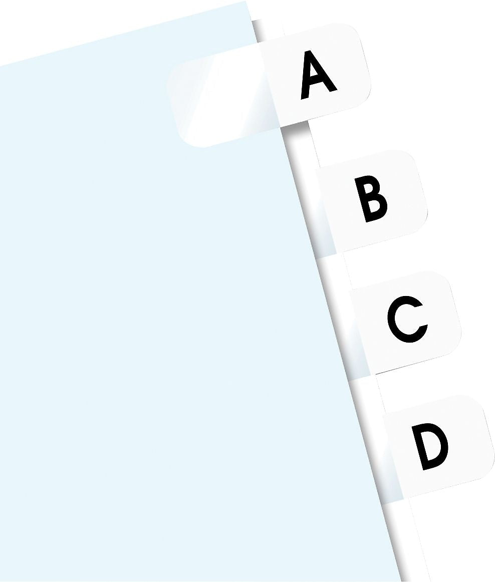 BTE A-Z Hanging Folder Tabs, 7/16