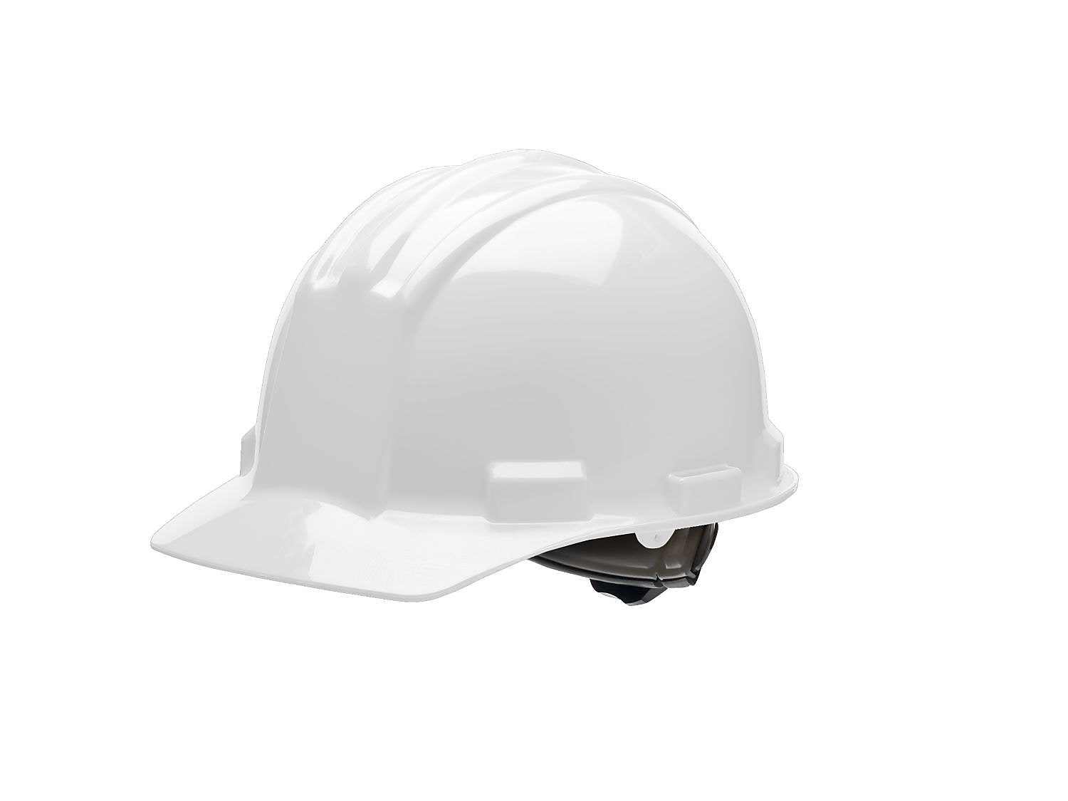 Bullard Plastic 4-Point Ratchet Suspension Short Brim Hard Hat, White