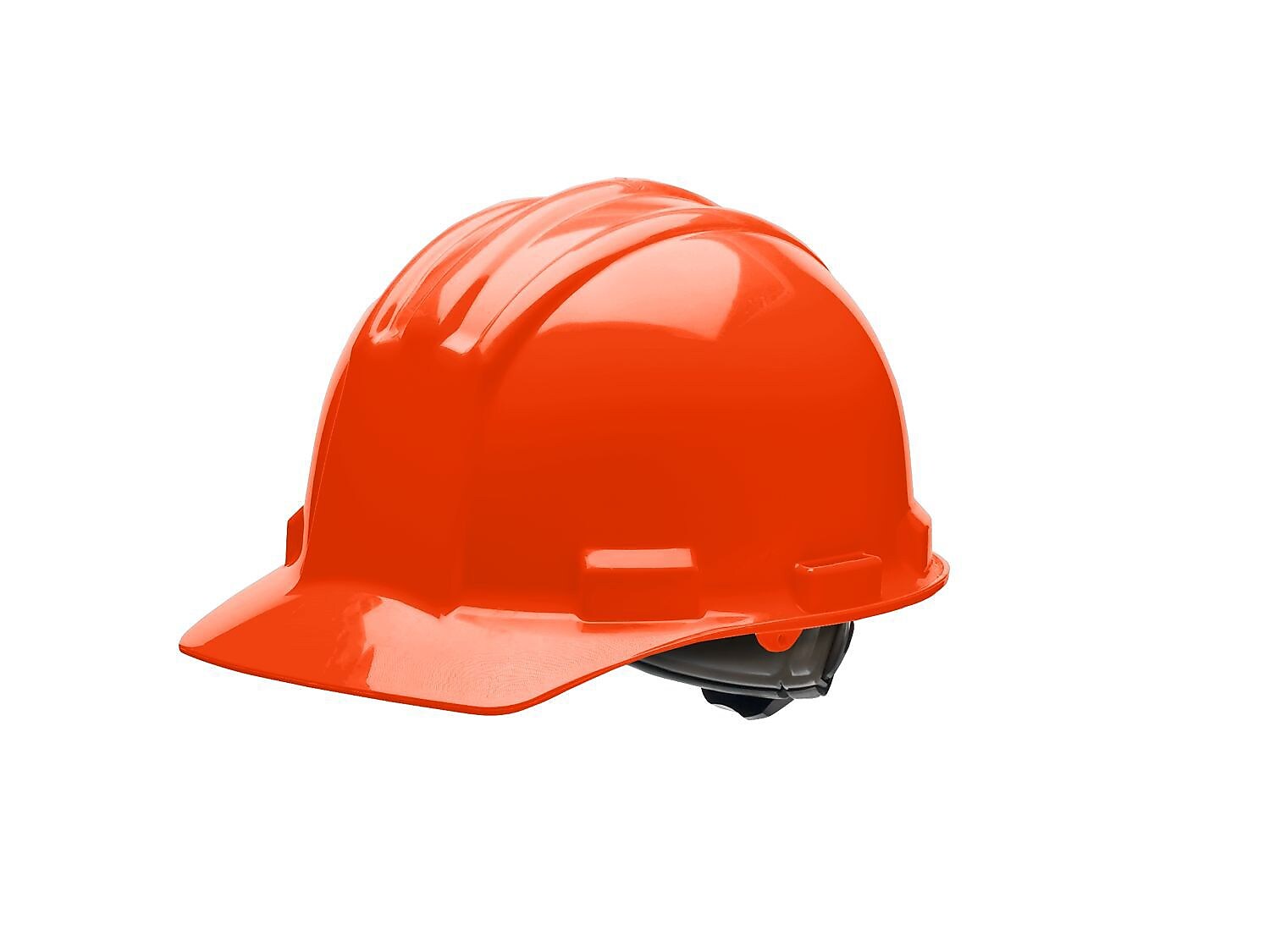 Bullard Polyethylene 4-Point Ratchet Suspension Short Brim Hard Hat, Orange
