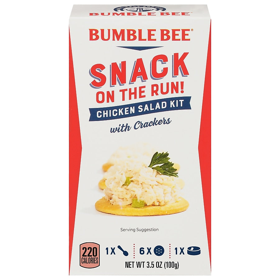 Bumble Bee Snack On The Run! Chicken Snack Kit, 3.5 oz., 12/Carton