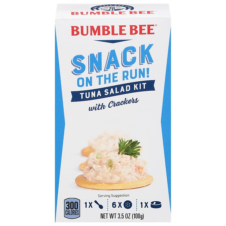 Bumble Bee Snack On The Run! Tuna Fish with Crackers, 3.5 oz., 12/Carton
